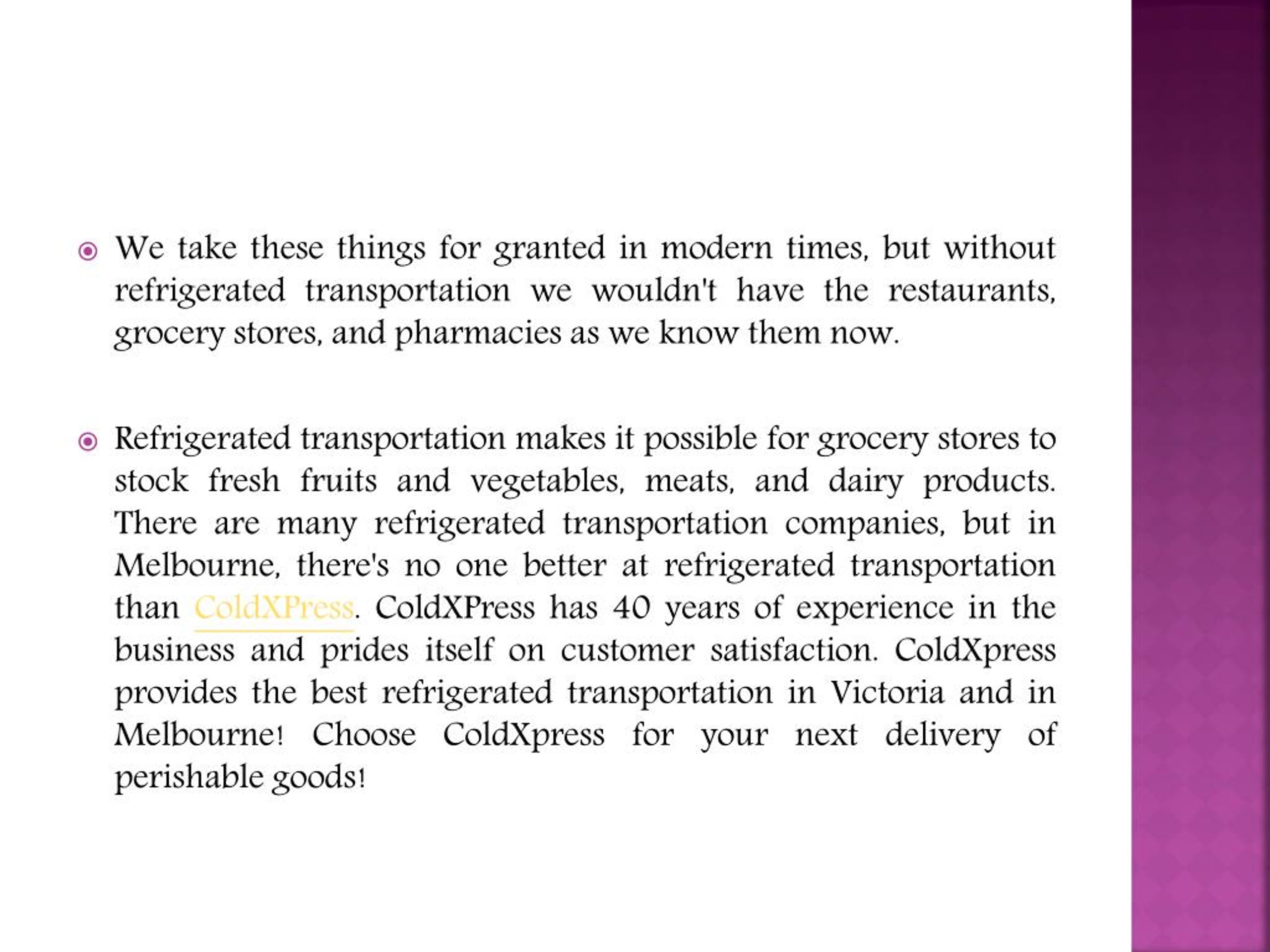 PPT The Rugged History of Refrigerated Transportation ColdXpress