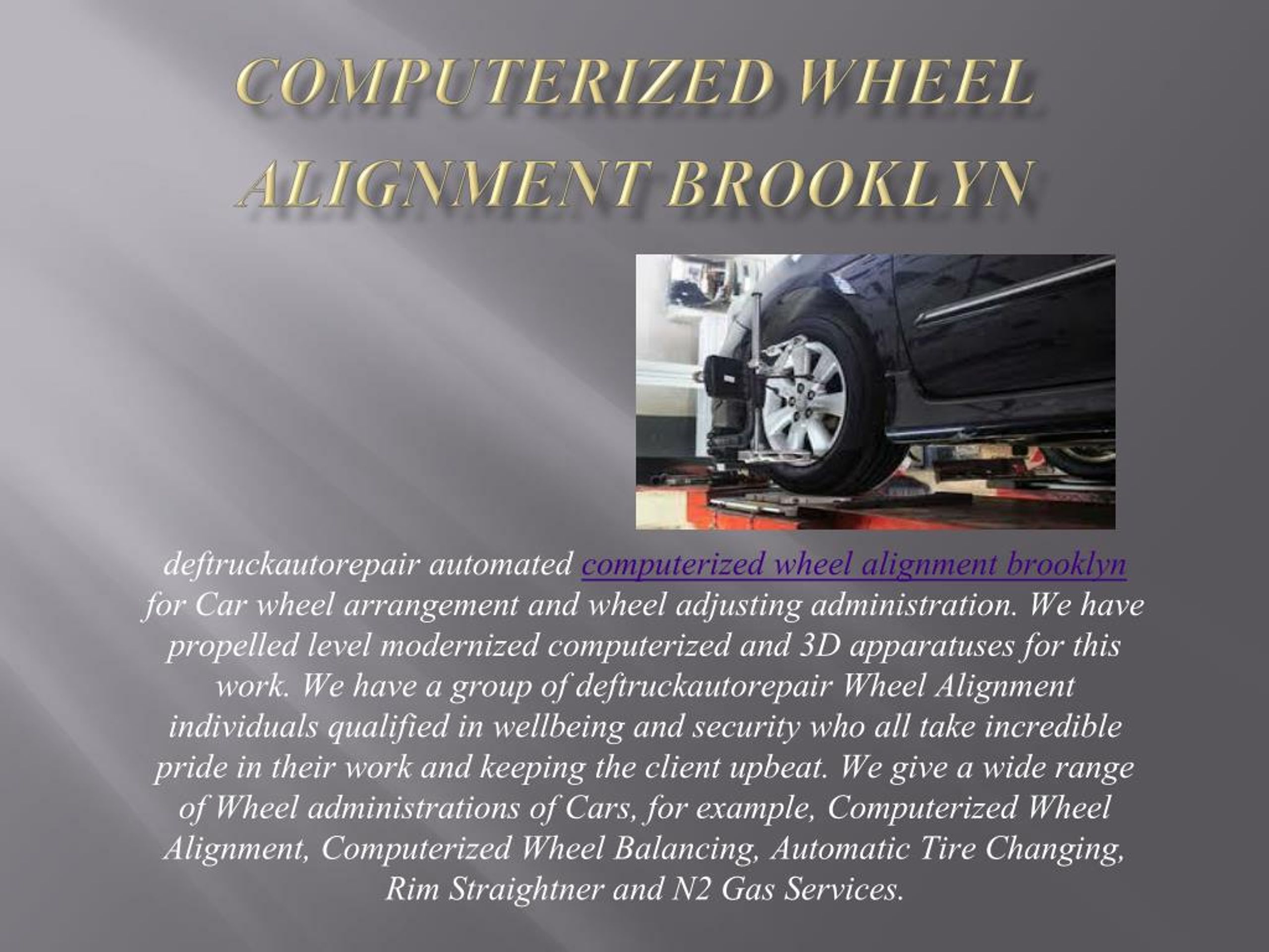 PPT Auto repair shop Brooklyn PowerPoint Presentation, free download ID7300040