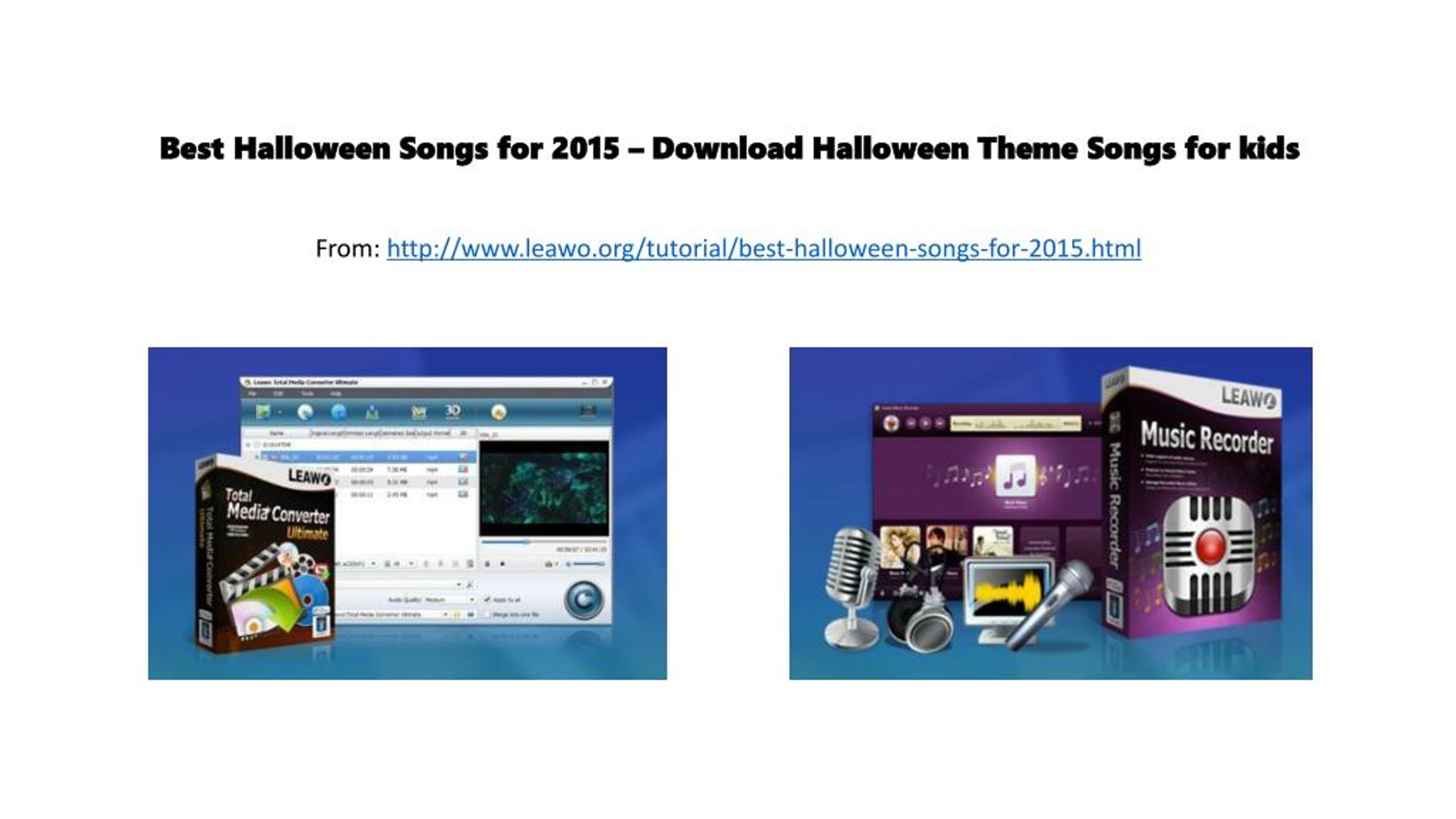 PPT Best halloween songs for 2015 download halloween theme songs for kids PowerPoint