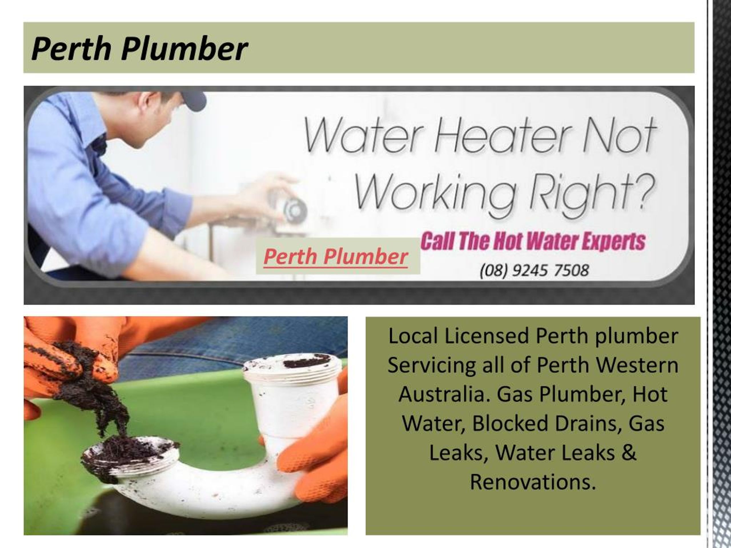 PPT Perth Plumber PowerPoint Presentation, free download ID7303768