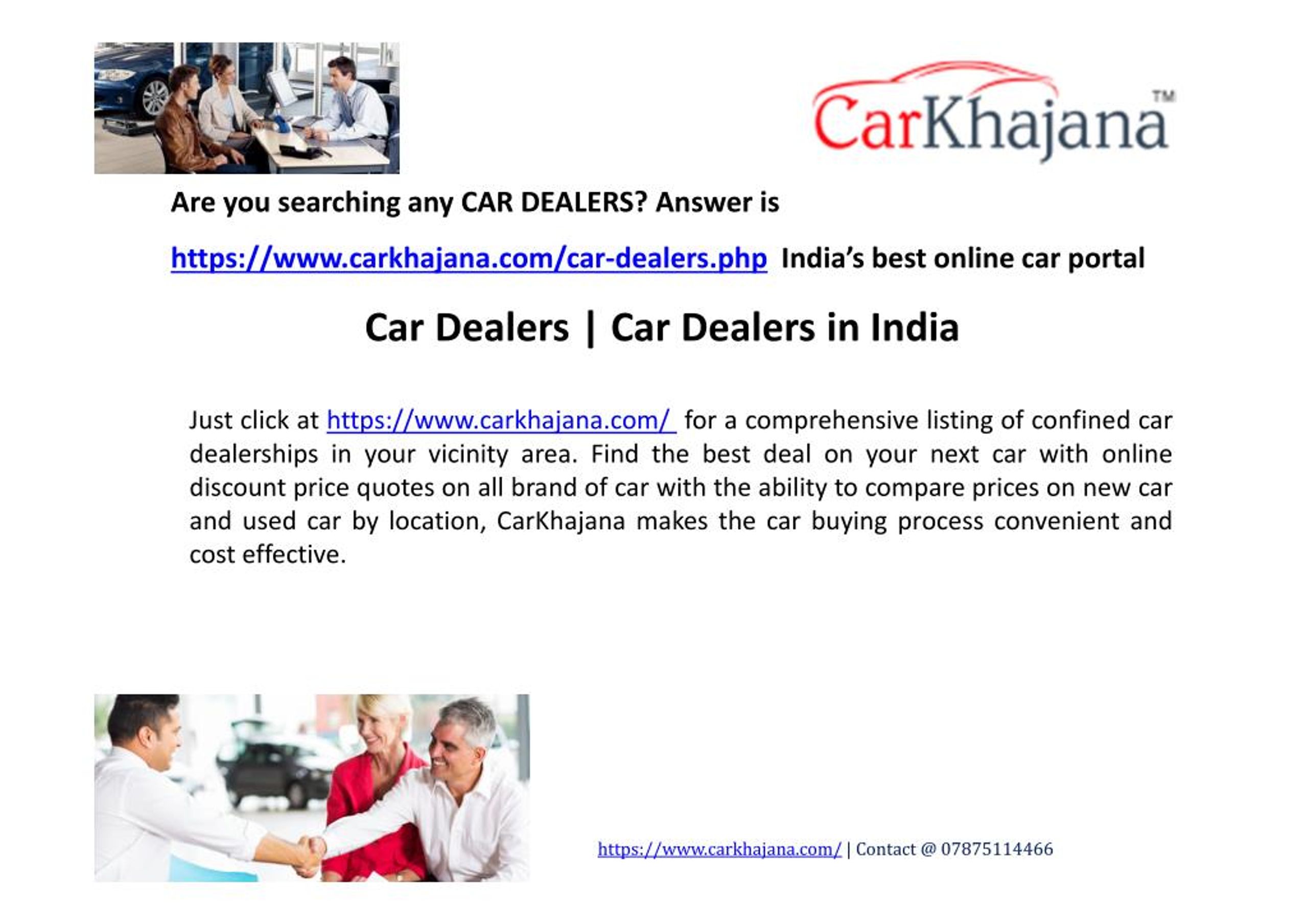 PPT Car Dealers Car Dealers in India Car Showroom in India