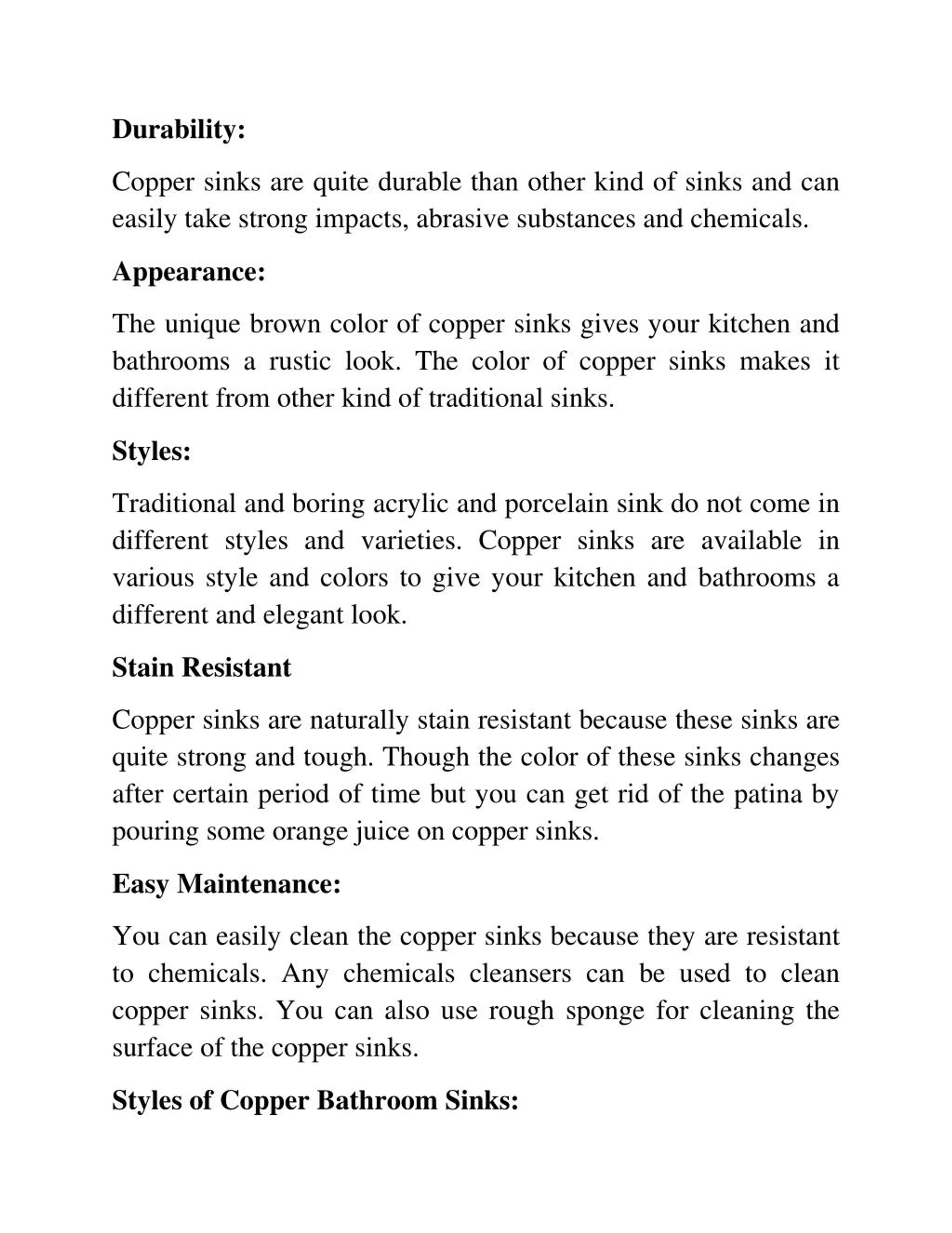 PPT Top Benefits of Copper Bathroom Sinks PowerPoint Presentation