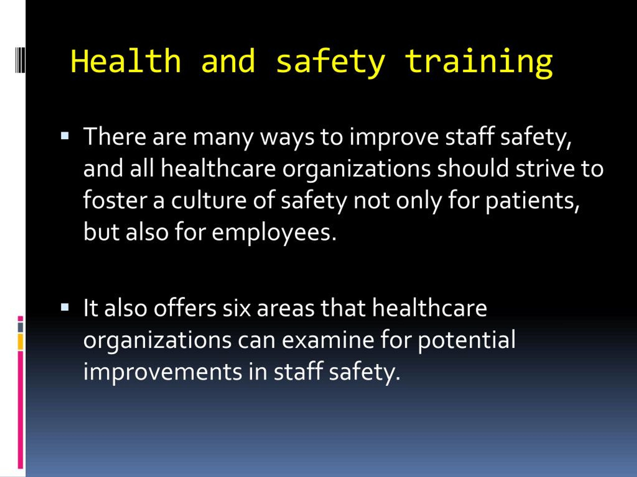 PPT Improving Staff Health and Safety PowerPoint Presentation, free