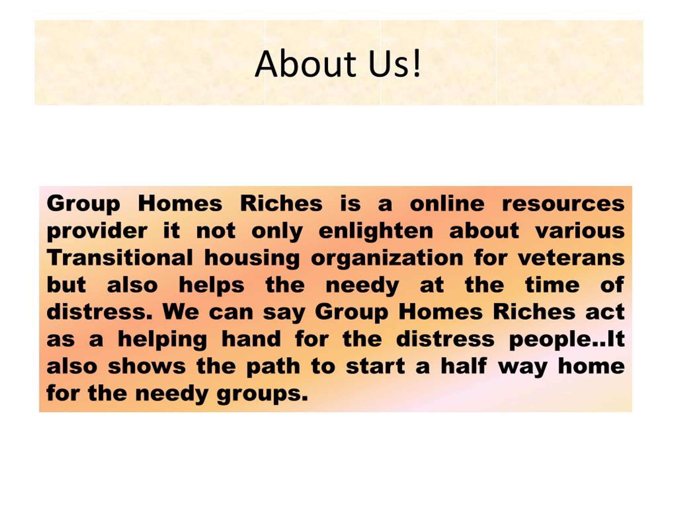 PPT How to start a Halfway Home PowerPoint Presentation, free