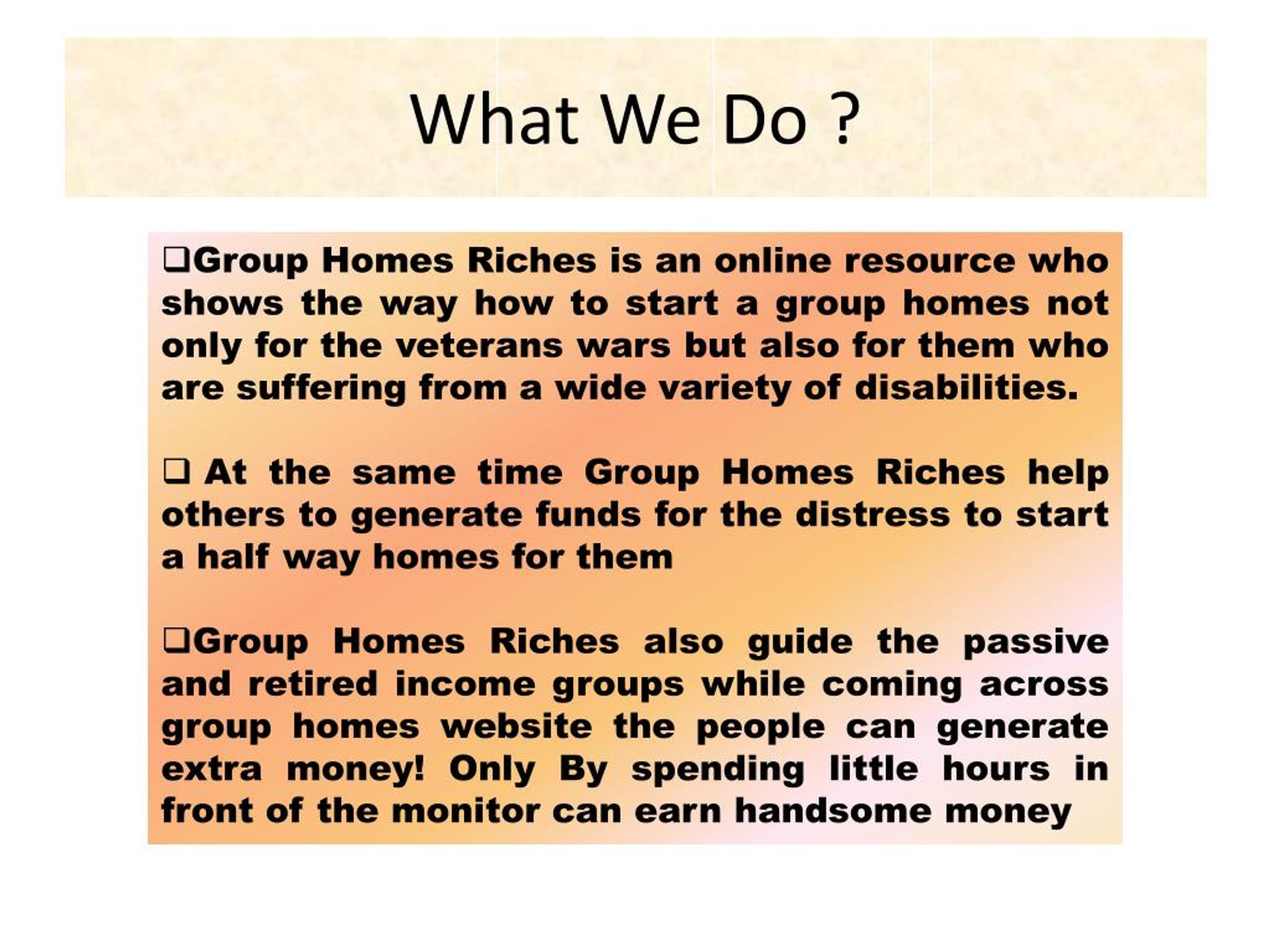 PPT How to start a Halfway Home PowerPoint Presentation, free