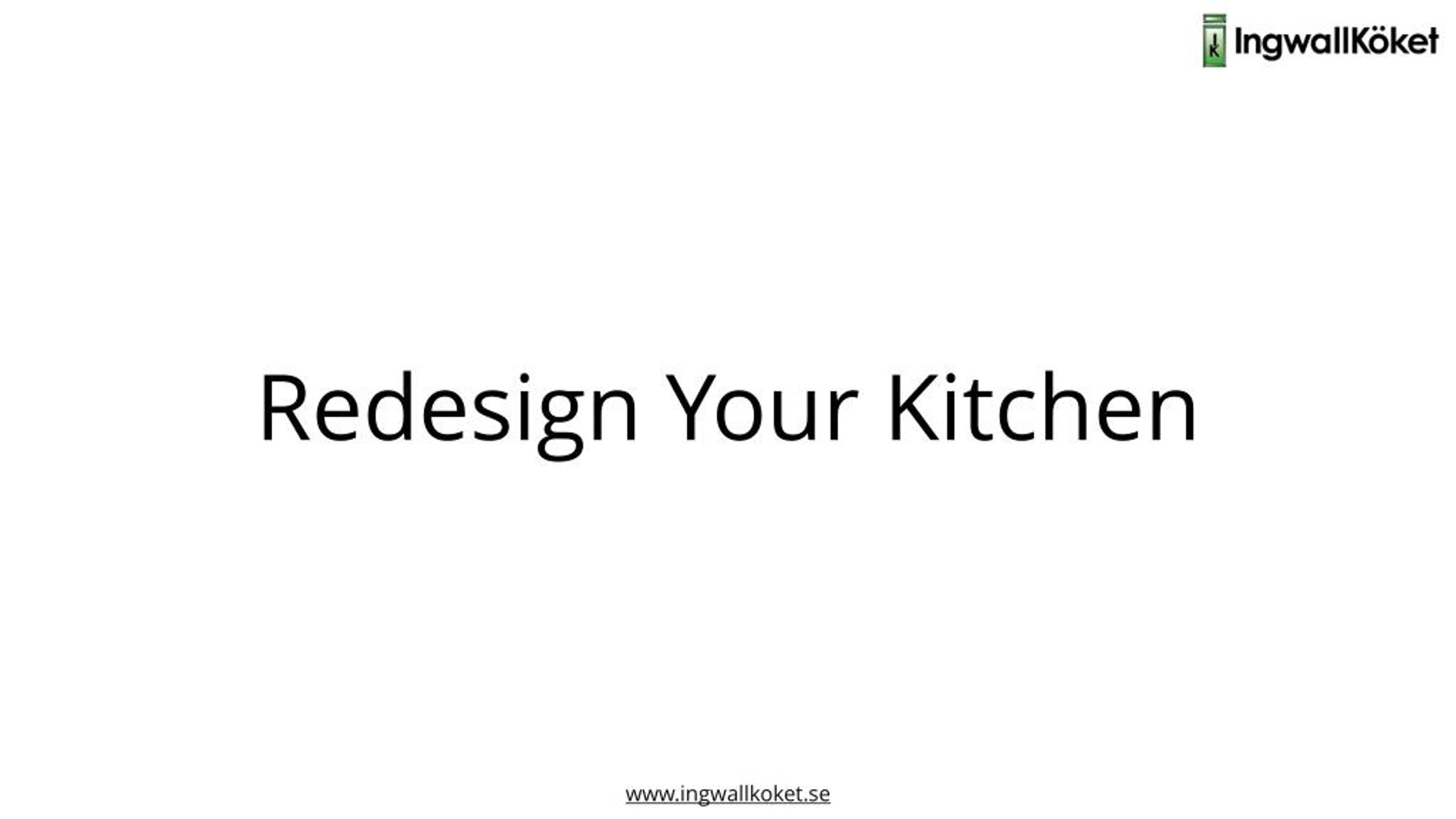 PPT Kitchen Remodel, Renovation & Redesign PowerPoint Presentation