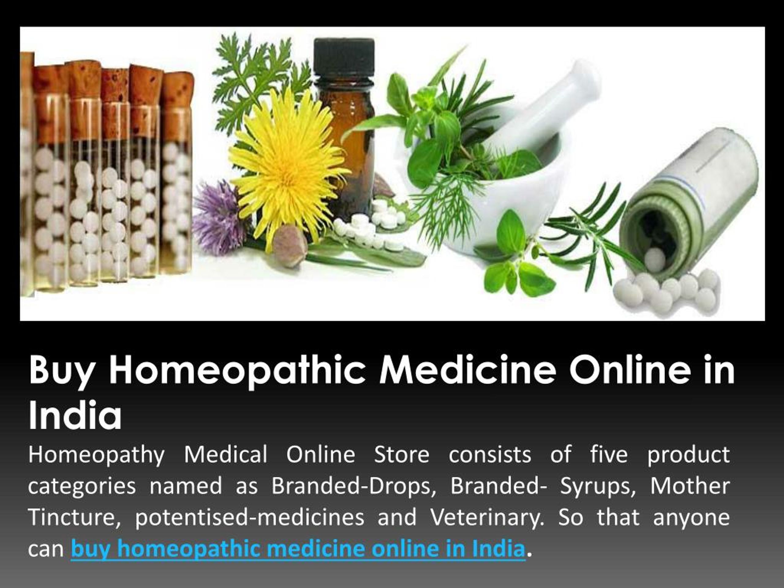 PPT Buy Homeopathic Medicine Online in India PowerPoint Presentation