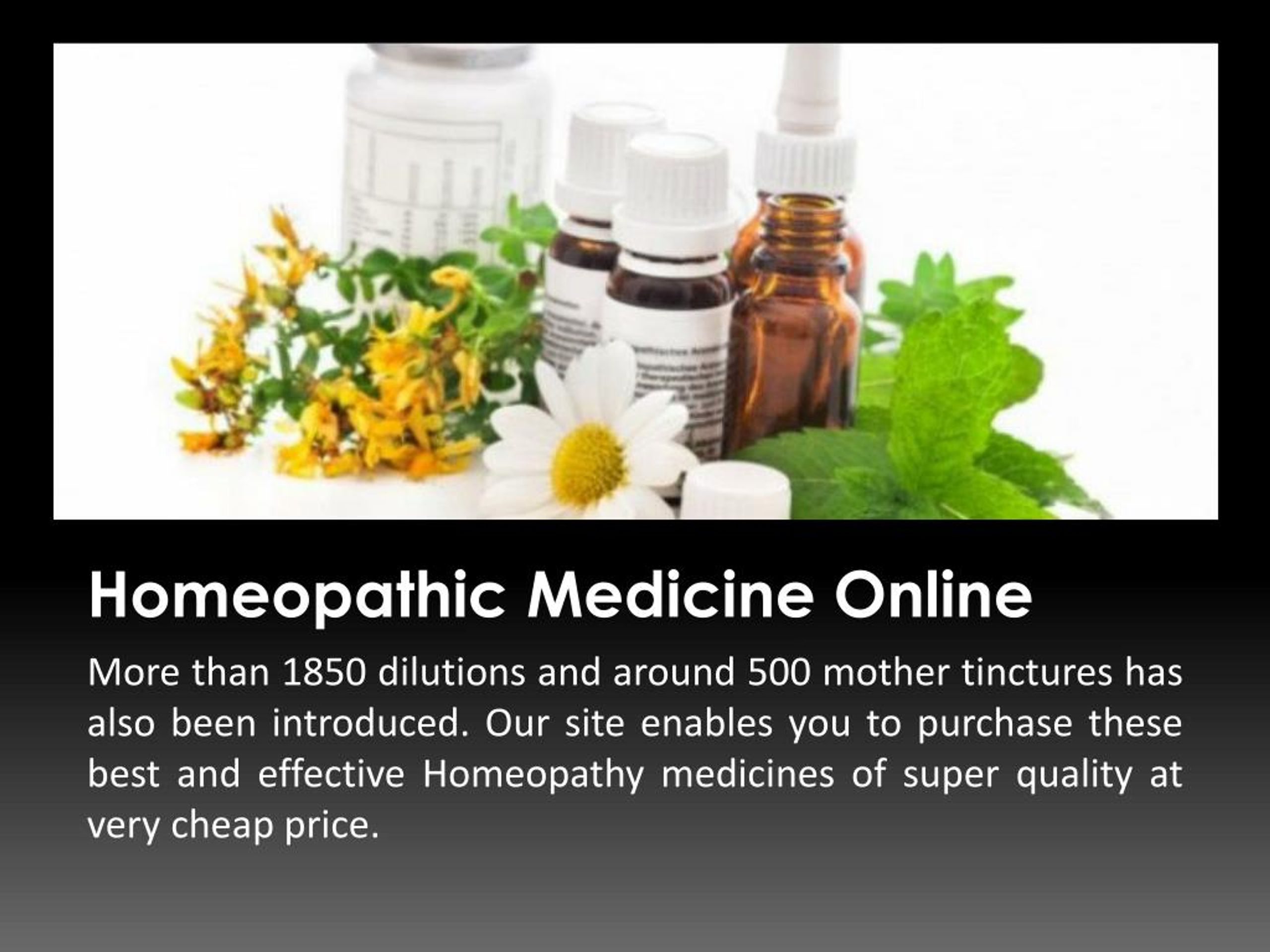 PPT Buy Homeopathic Medicine Online in India PowerPoint Presentation