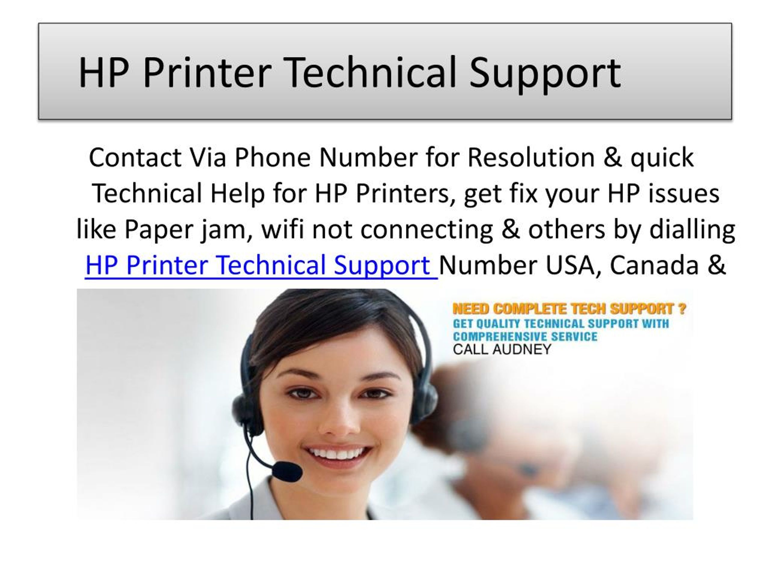 PPT HP Printer Customer Service & Support PowerPoint Presentation