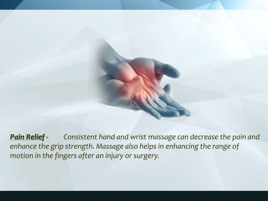 PPT Benefits of Hand Massage PowerPoint Presentation ID7307426