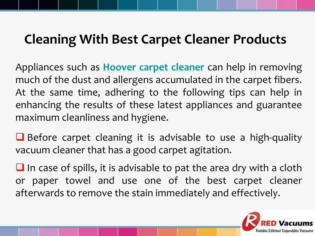 PPT Tips To Ensure Thorough Cleaning With Best Carpet Cleaner