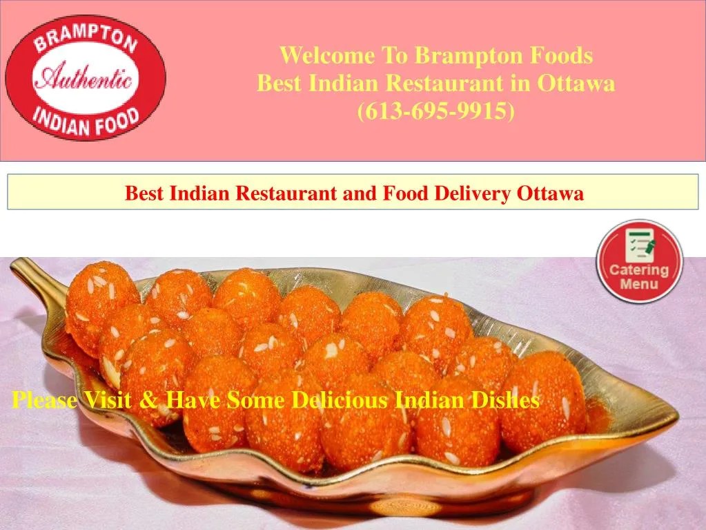 PPT Best Indian Restaurant and Food Delivery Ottawa Brampton Foods