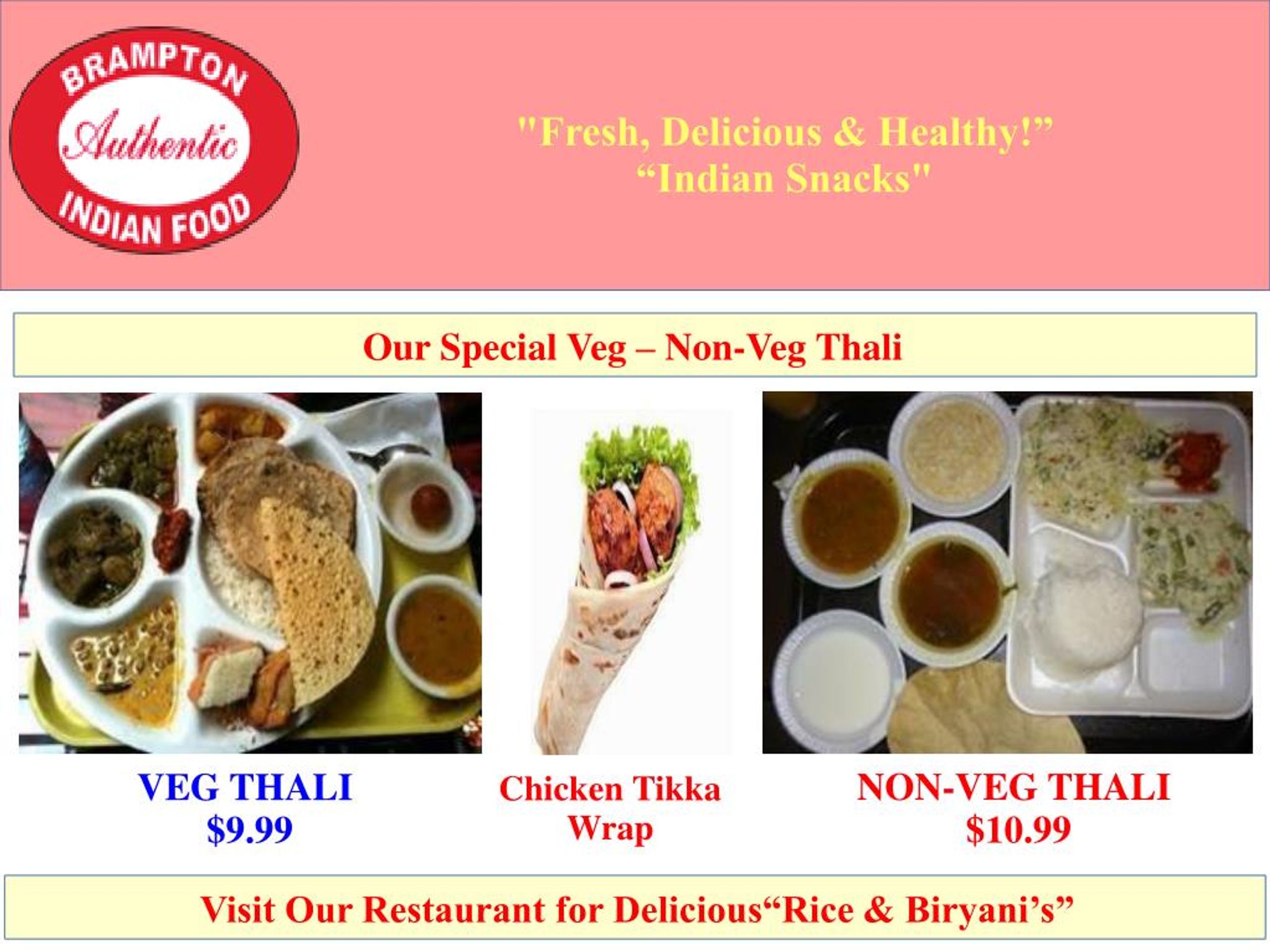 PPT Best Indian Restaurant and Food Delivery Ottawa Brampton Foods