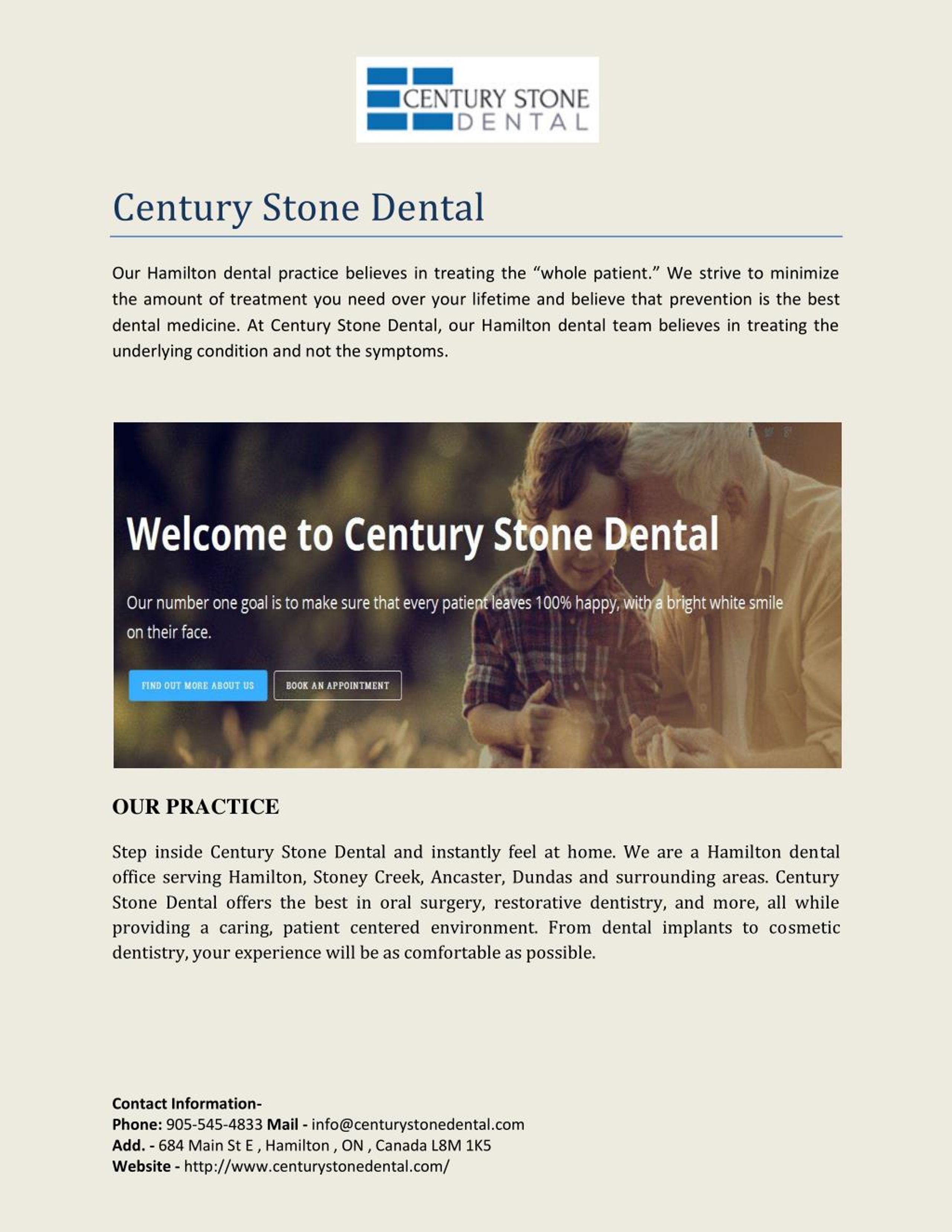 PPT Century Stone Dental PowerPoint Presentation, free download ID