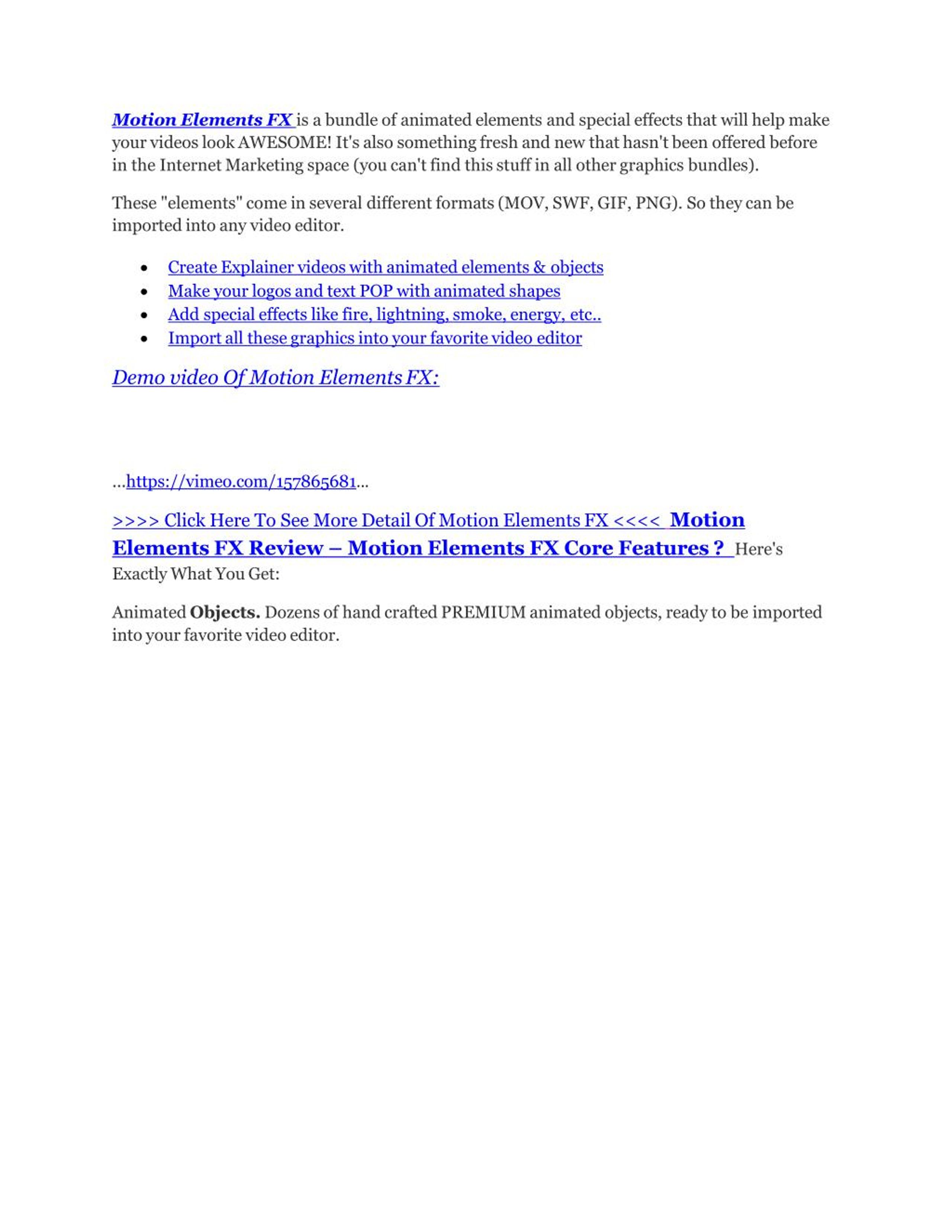 PPT Motion Elements FX review demo & BIG bonuses pack PowerPoint