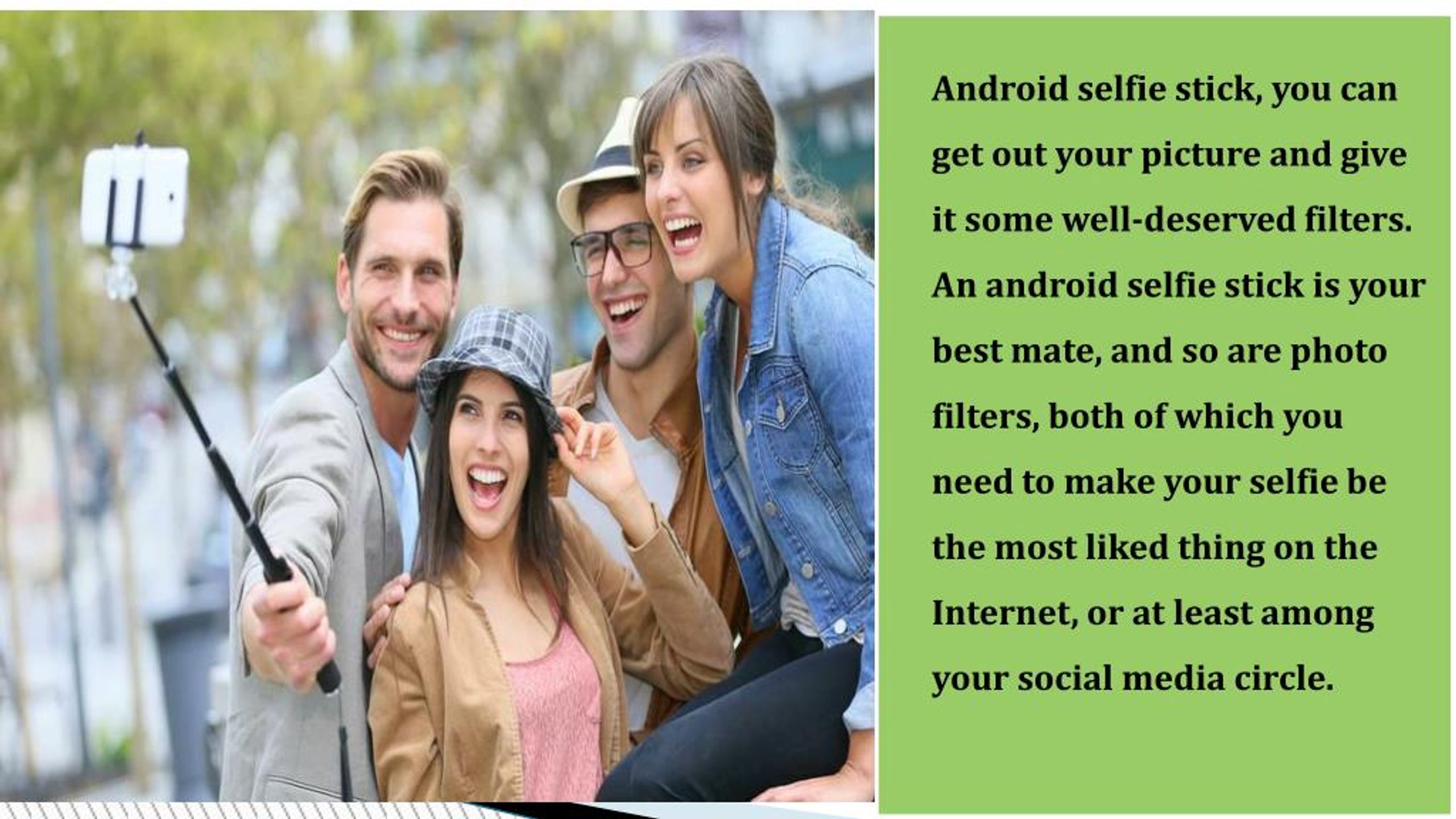 PPT Android Selfie Stick PowerPoint Presentation, free download ID