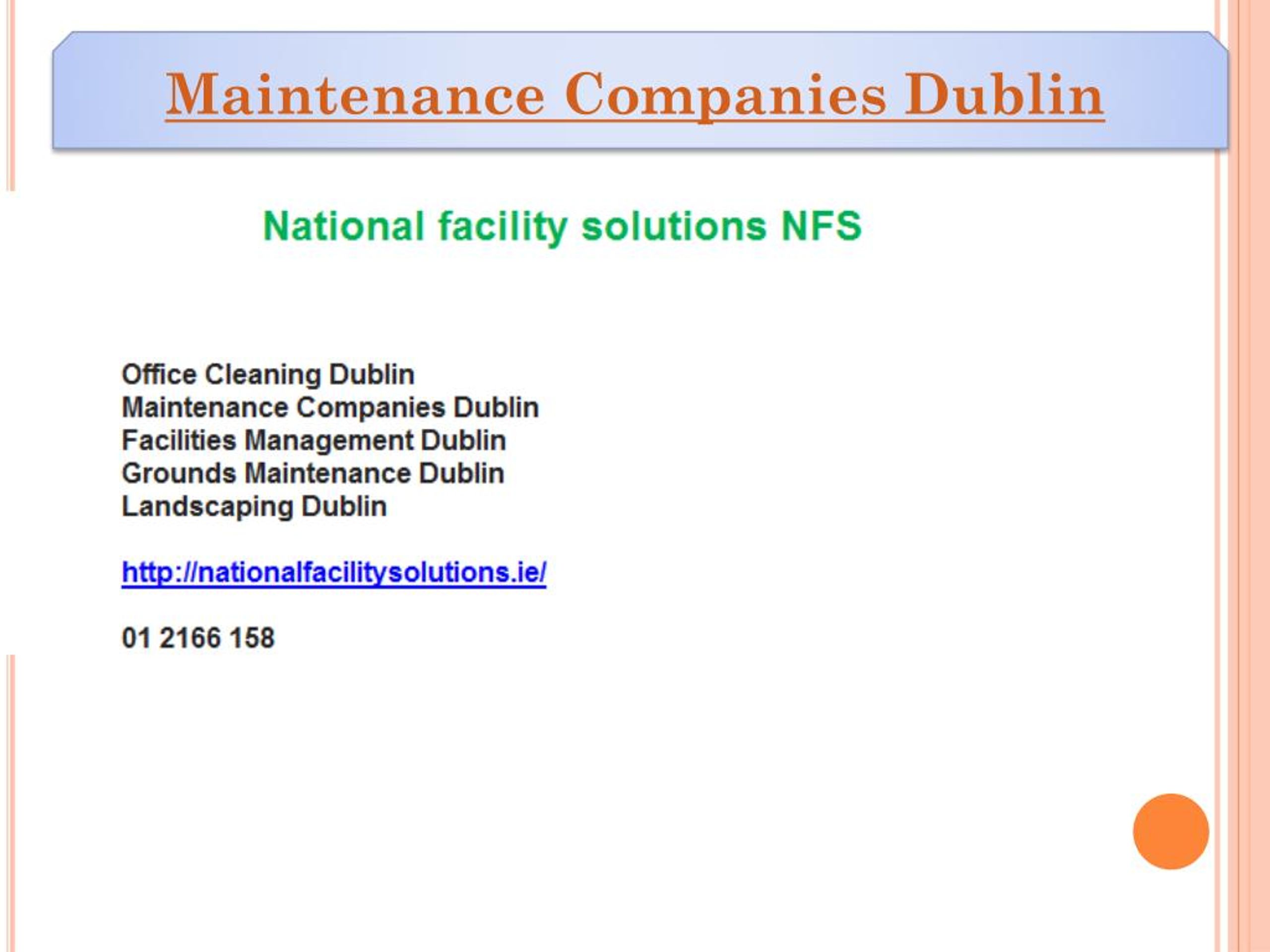 PPT Maintenance companies dublin PowerPoint Presentation, free