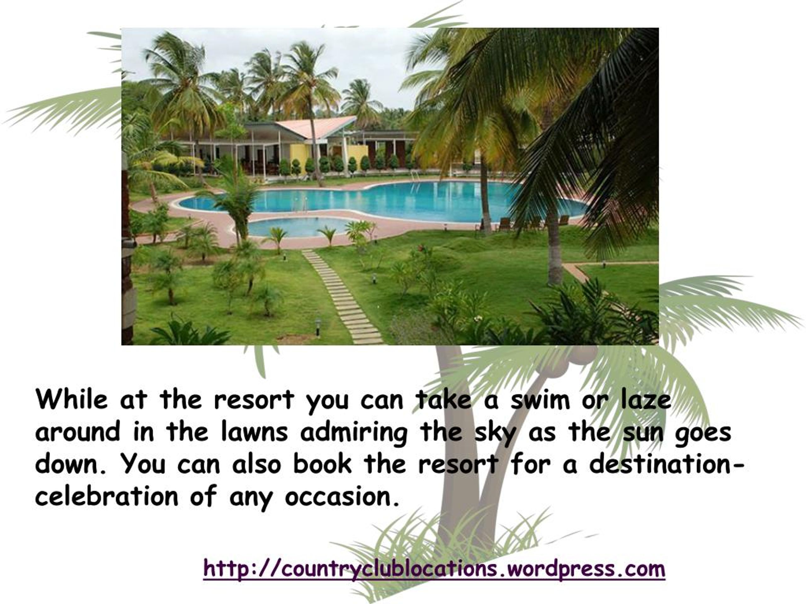 PPT COUNTRY CLUB COCONUT GROVE Leisure Close To Nature PowerPoint