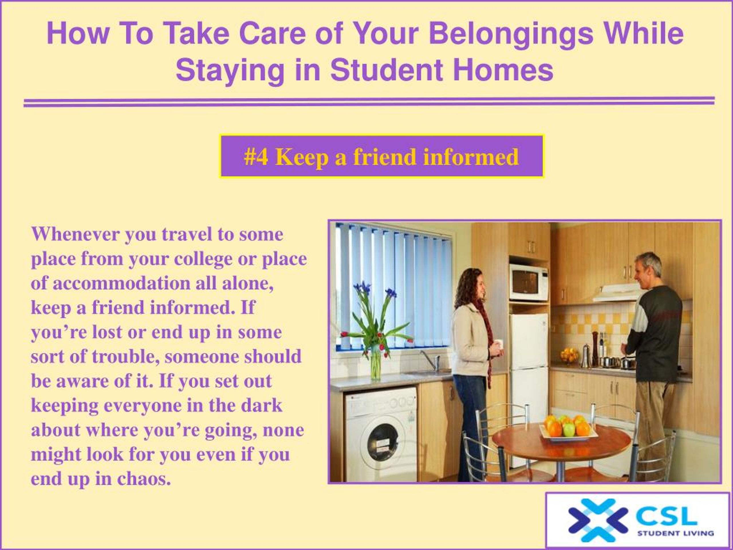 PPT How to take care of your belongings while staying in student