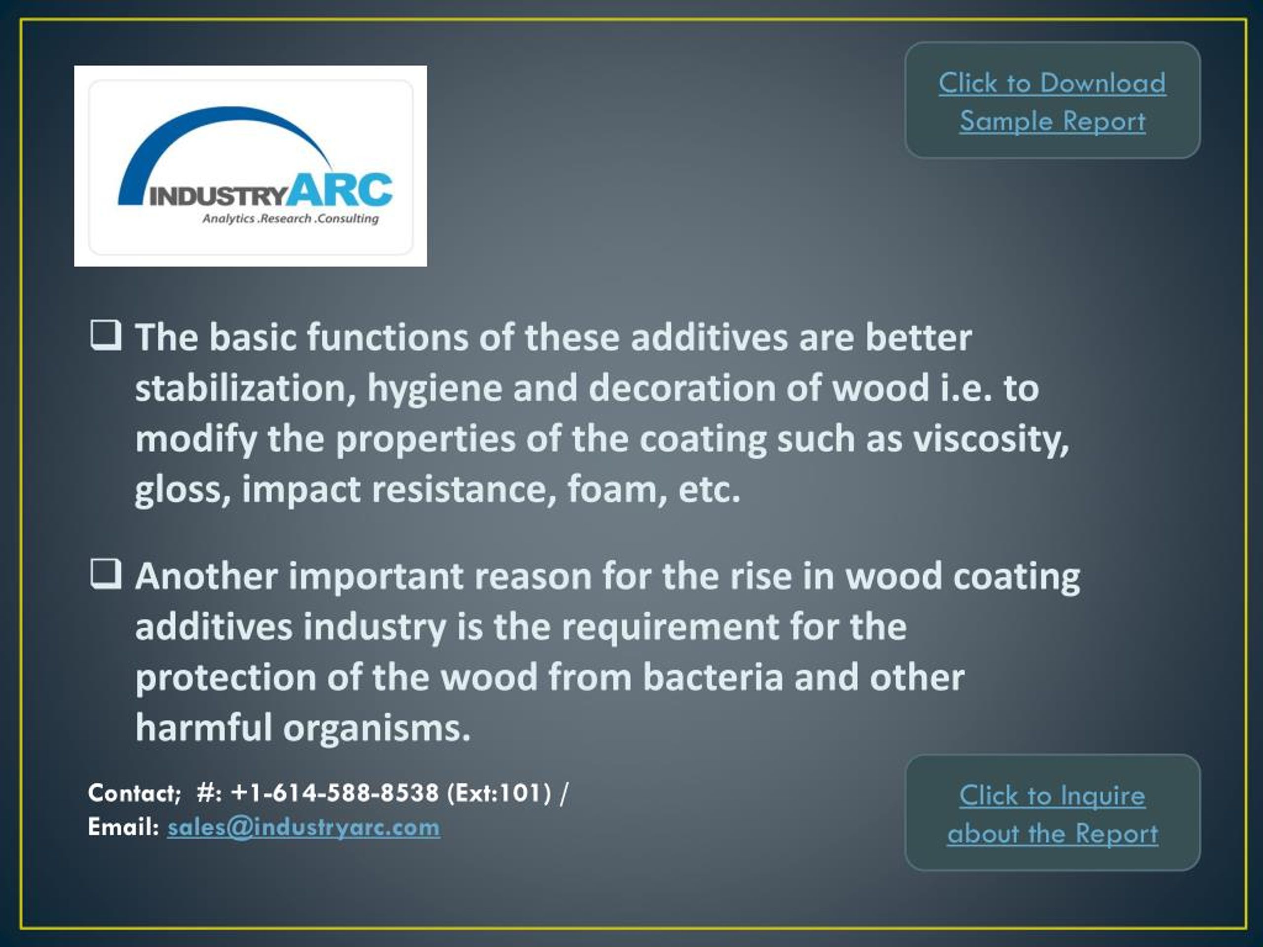PPT Wood coatings additive market by formulation and by type 2015