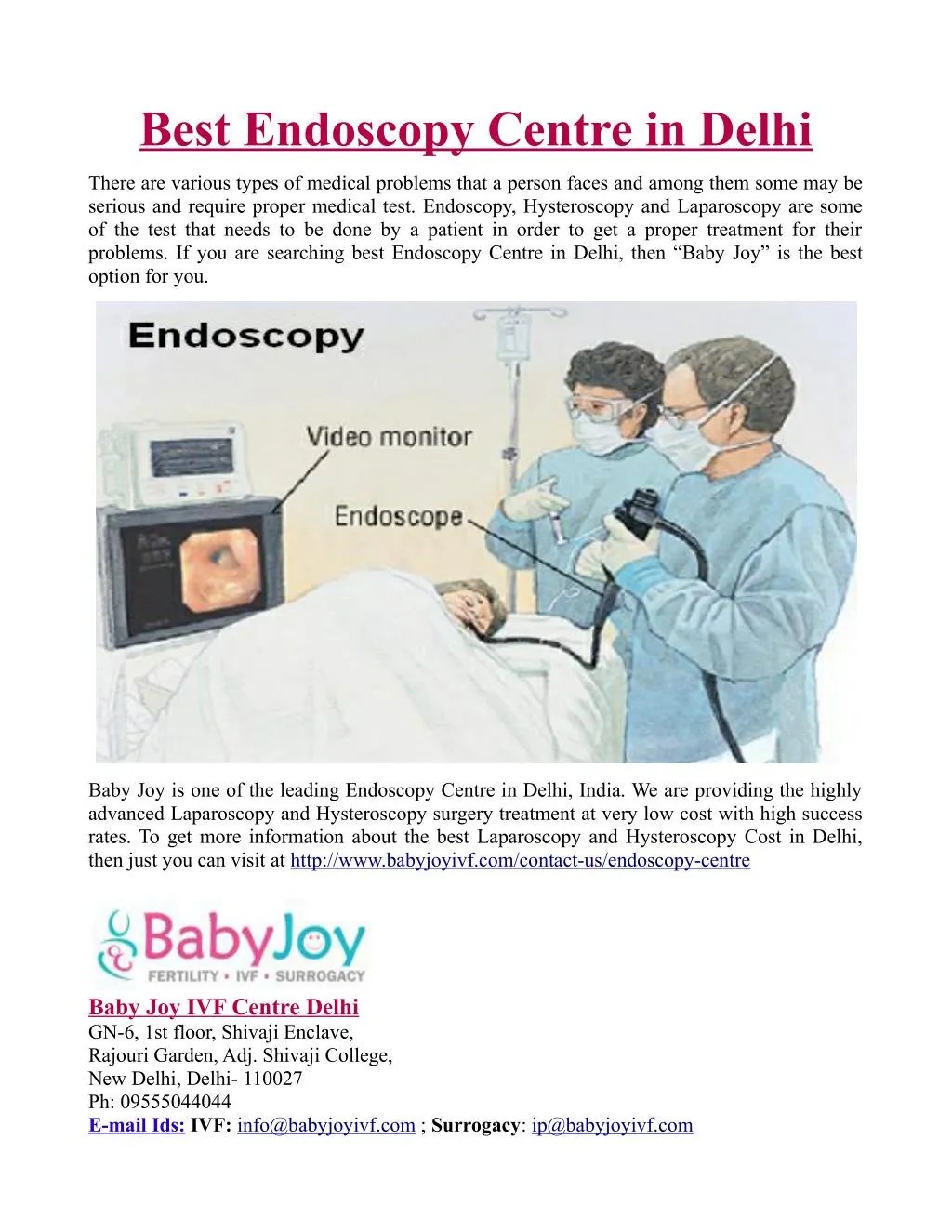 PPT Best Endoscopy Centre in Delhi PowerPoint Presentation, free