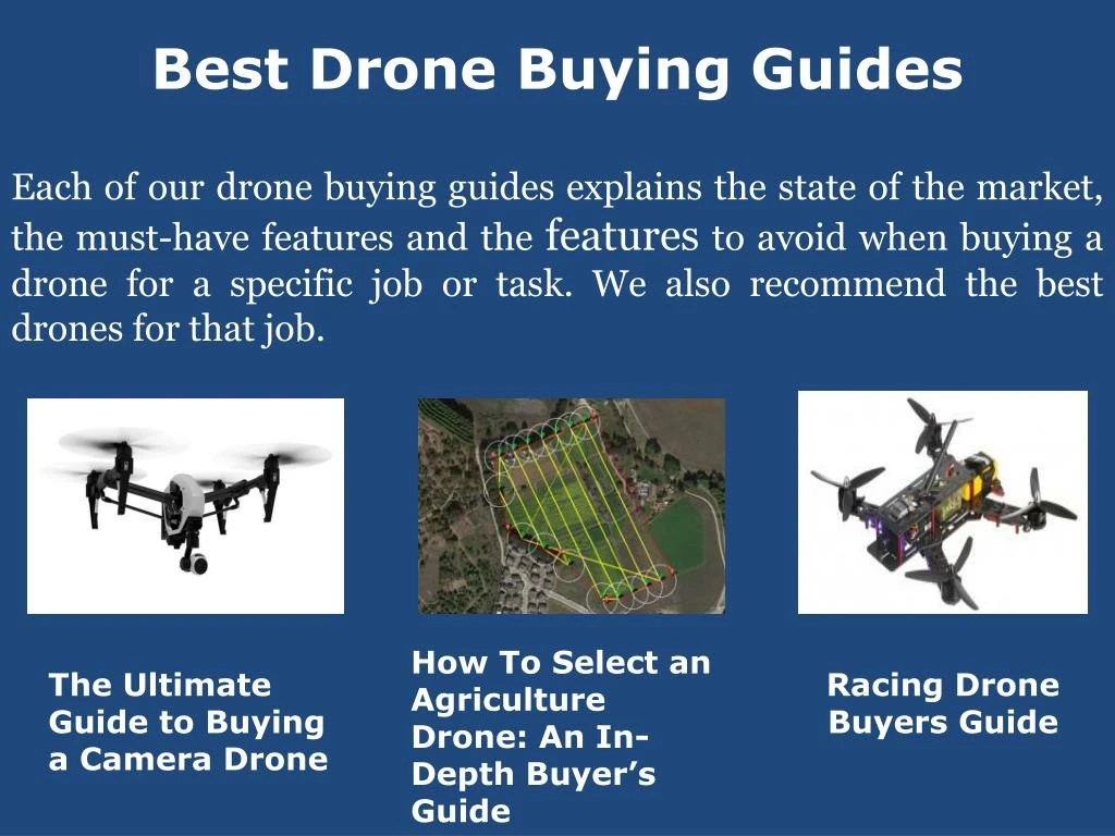 PPT Drone Buying Guide PowerPoint Presentation ID7314689
