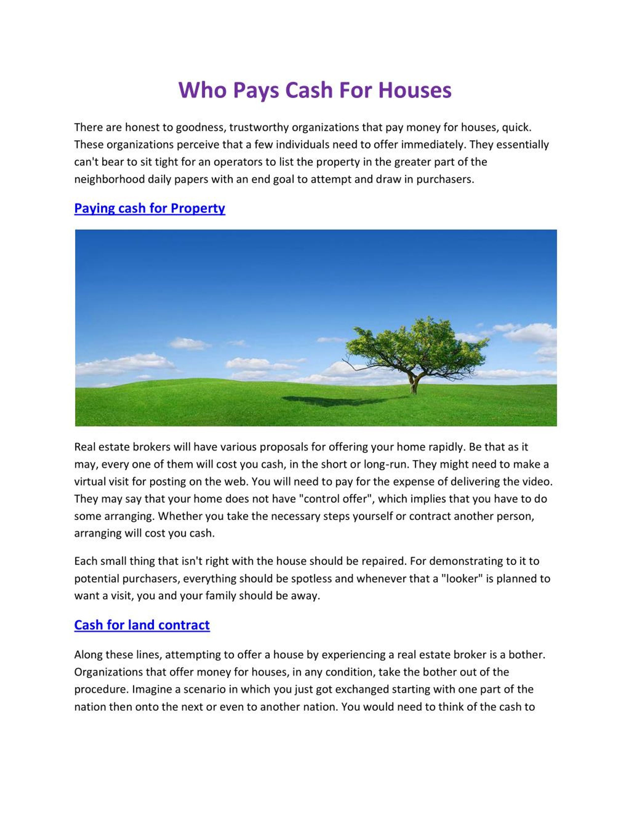 PPT Sell your land for Cash PowerPoint Presentation, free download