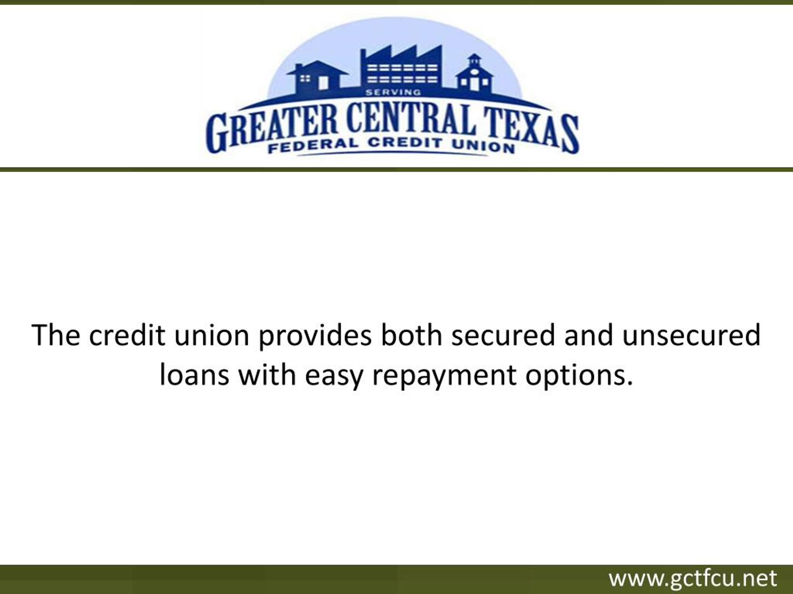 PPT Credit Union In Killeen, TX PowerPoint Presentation, free