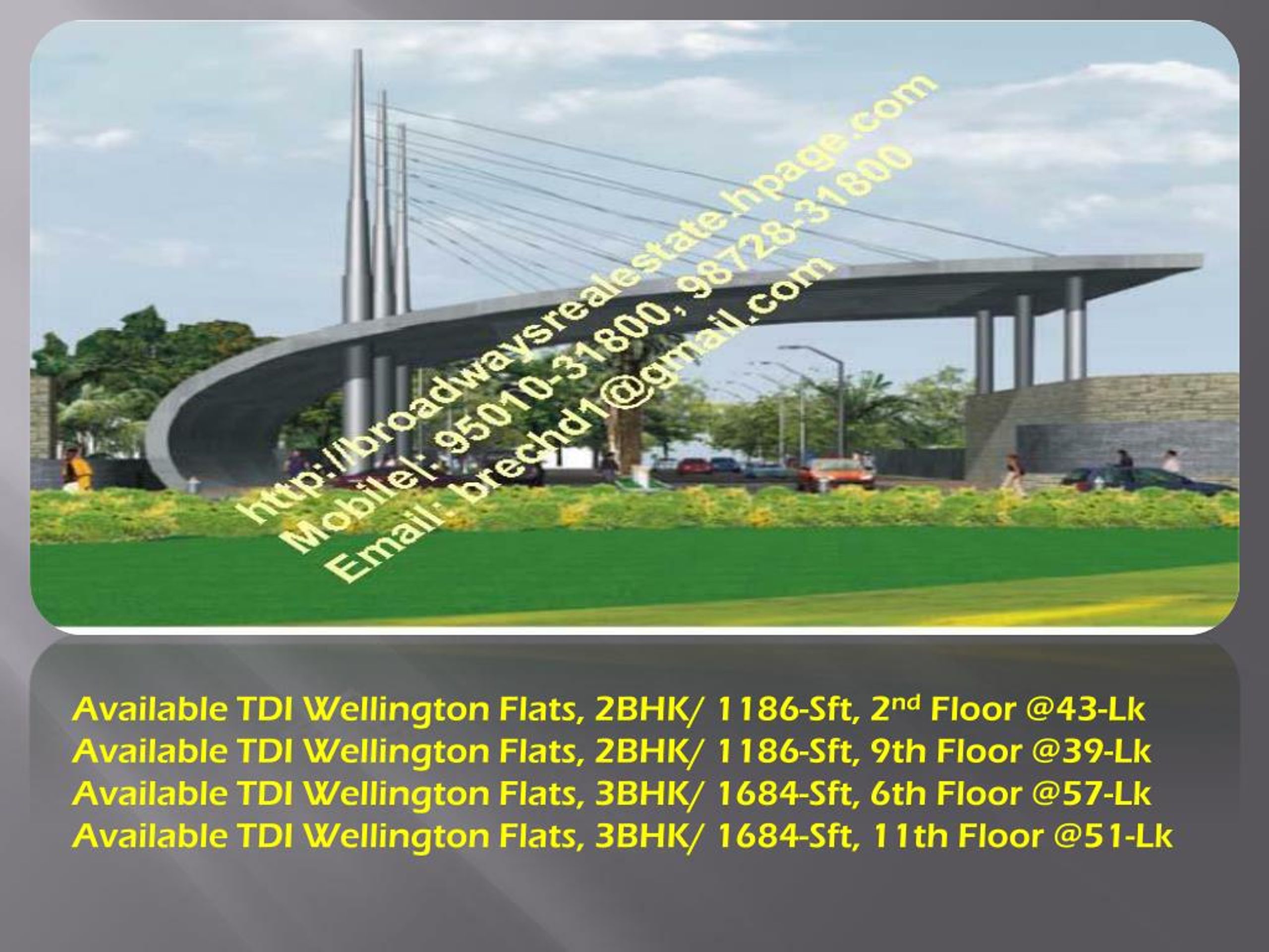 PPT TDI Wellington Heights Mohali, TDI 3BHK Flats in Sector 117