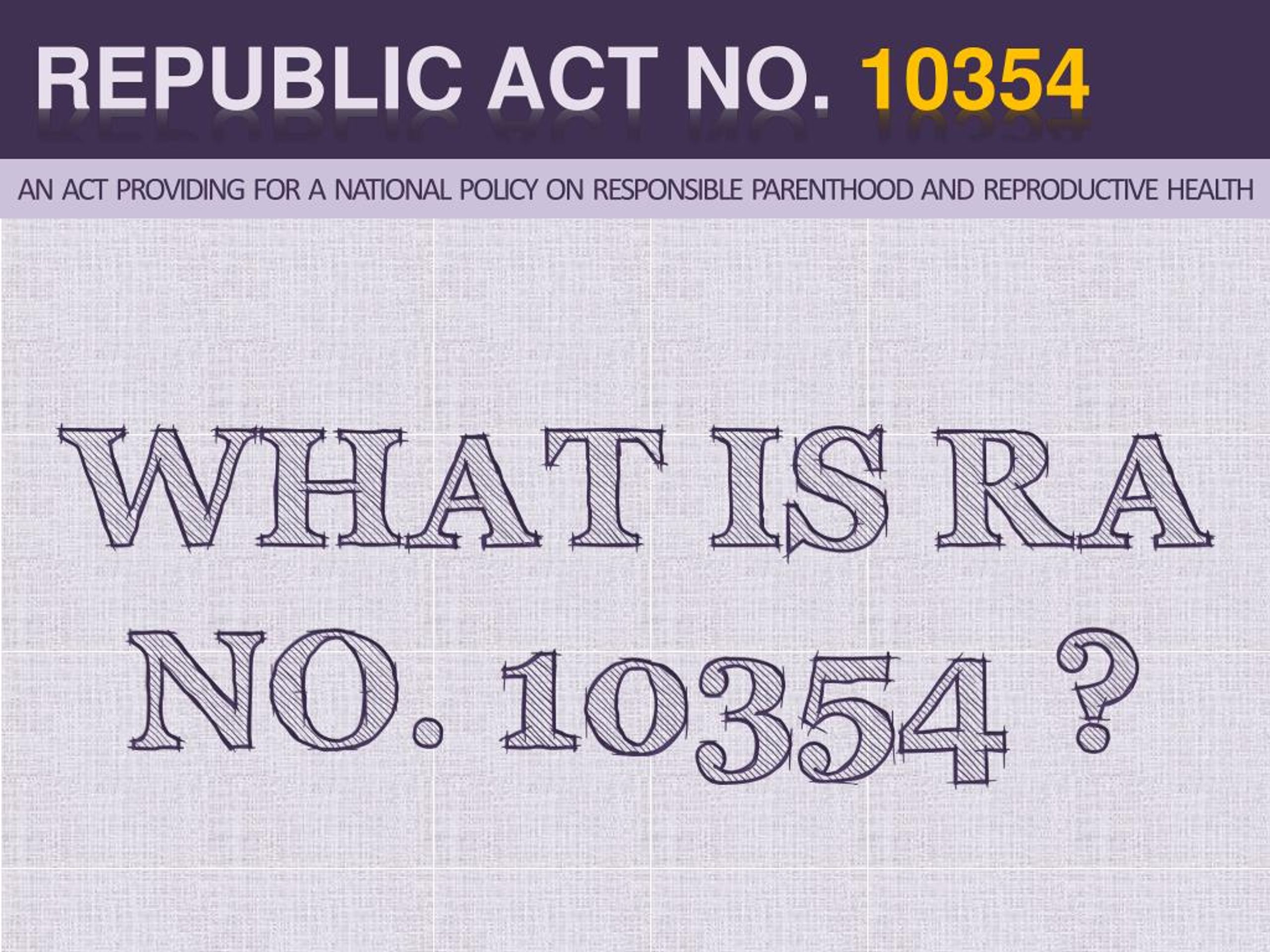 PPT RH Act 10354 PowerPoint Presentation, free download ID7318196