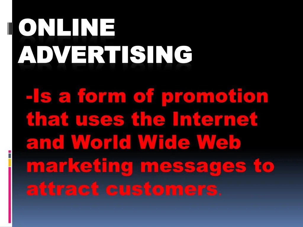 PPT Online Advertising PowerPoint Presentation, free download ID