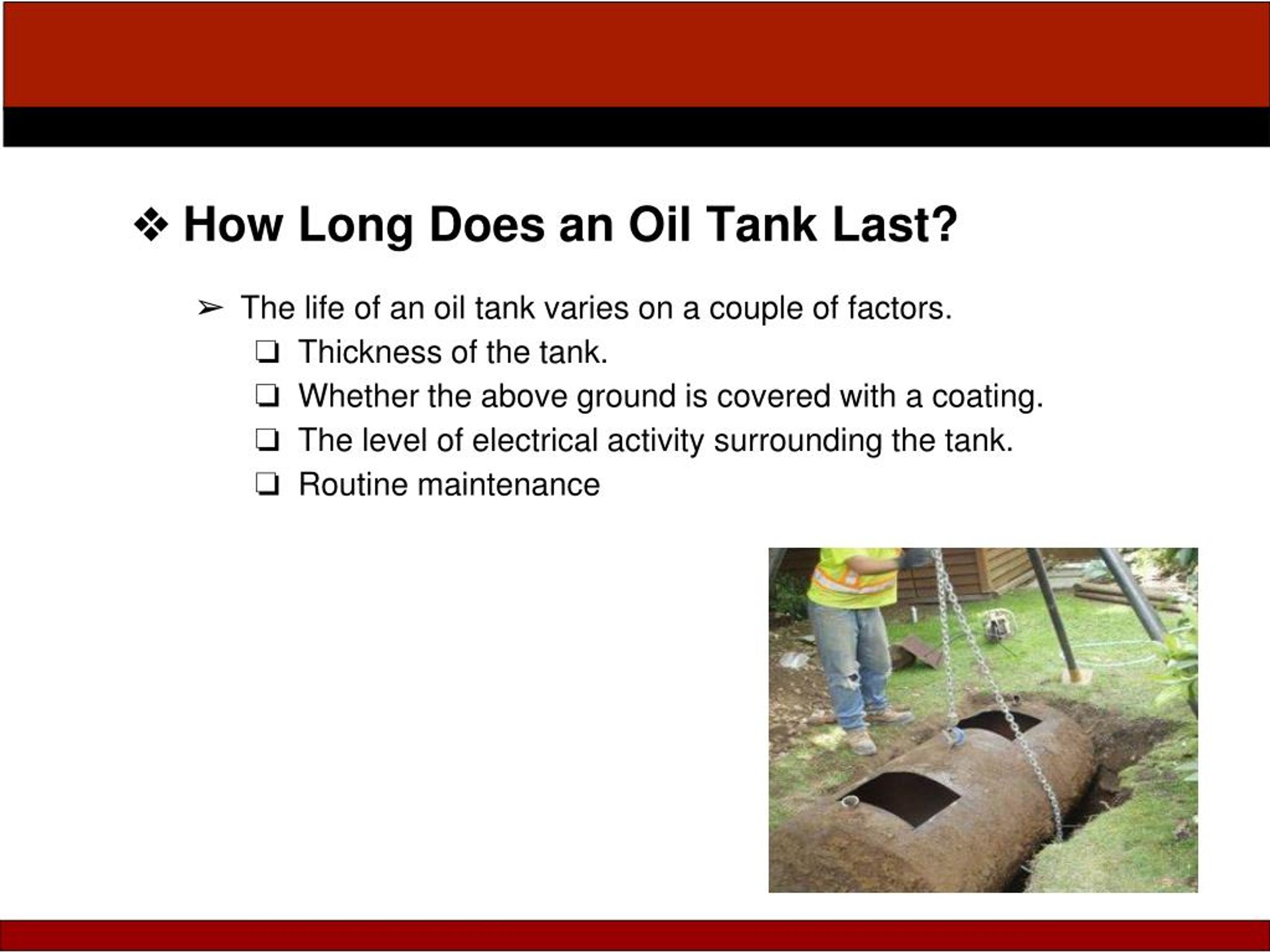 PPT NJ Oil Tank Removal Signs Your Above Ground Oil Tank is Getting