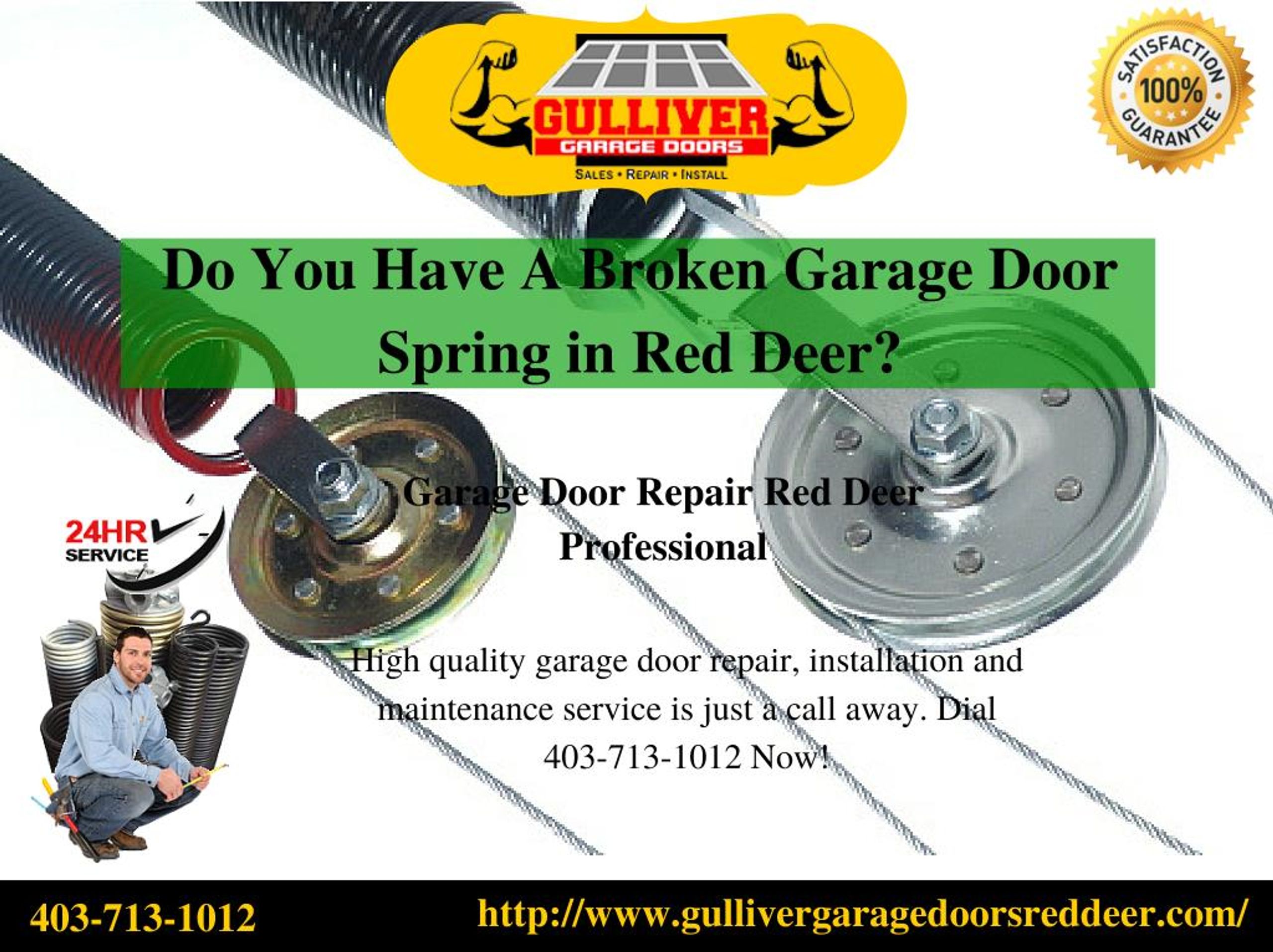 PPT Do You Have A Broken Garage Door Spring in Red Deer PowerPoint