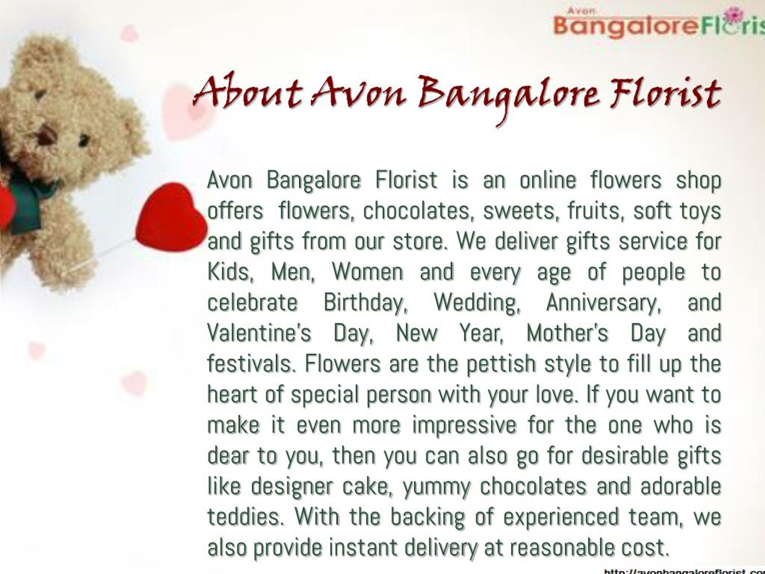 PPT Anniversary Flowers Delivery in Bangalore PowerPoint Presentation