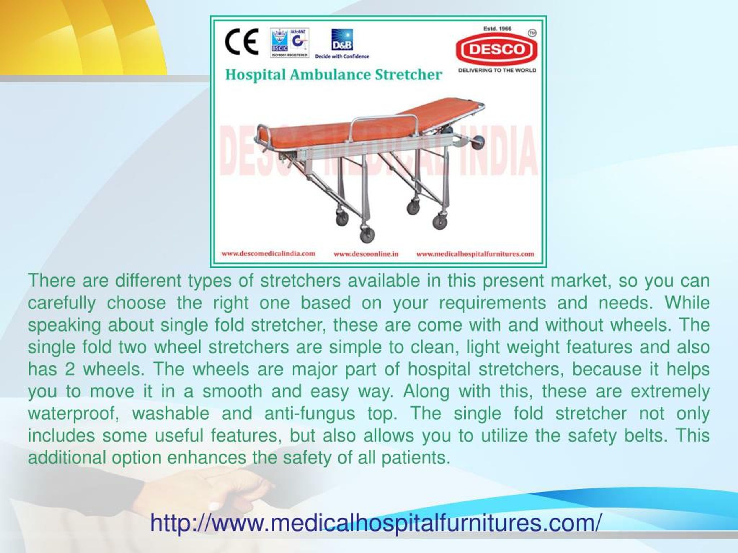 PPT Hospital Stretchers PowerPoint Presentation, free download ID