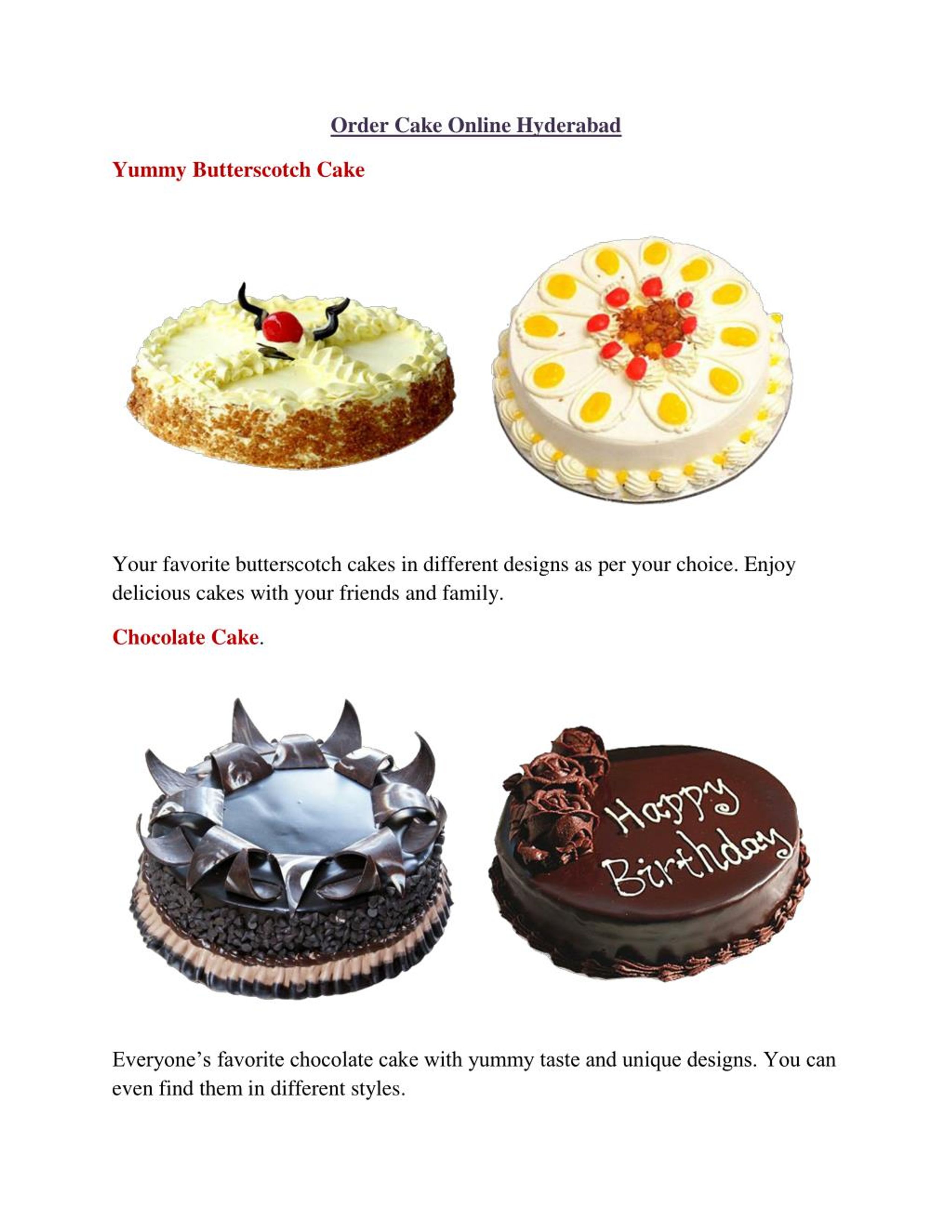 PPT Order Cake Online Hyderabad Best Bake PowerPoint Presentation