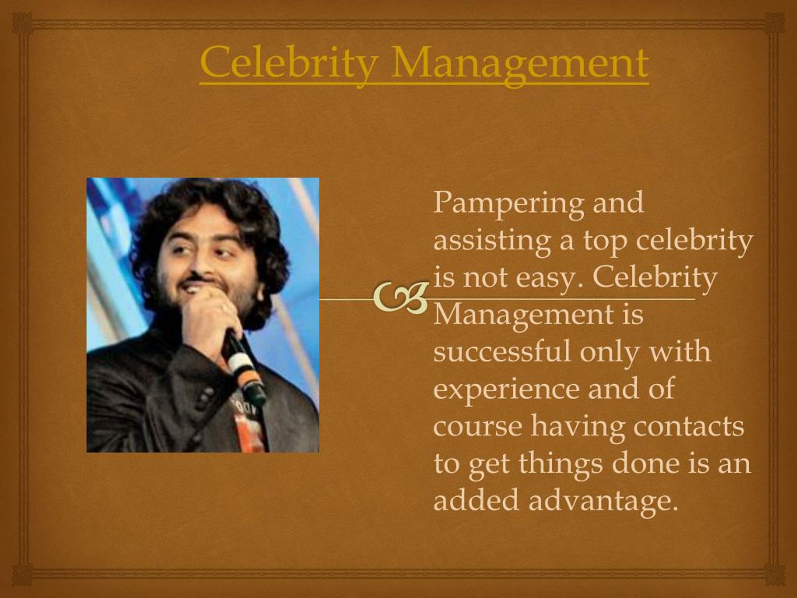 PPT Celebrity Management PowerPoint Presentation, free download ID