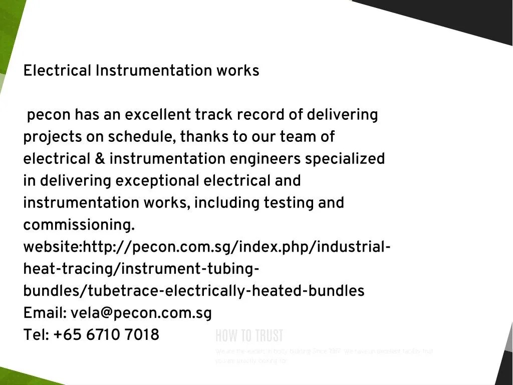 PPT Electrical Instrumentation works PowerPoint Presentation, free