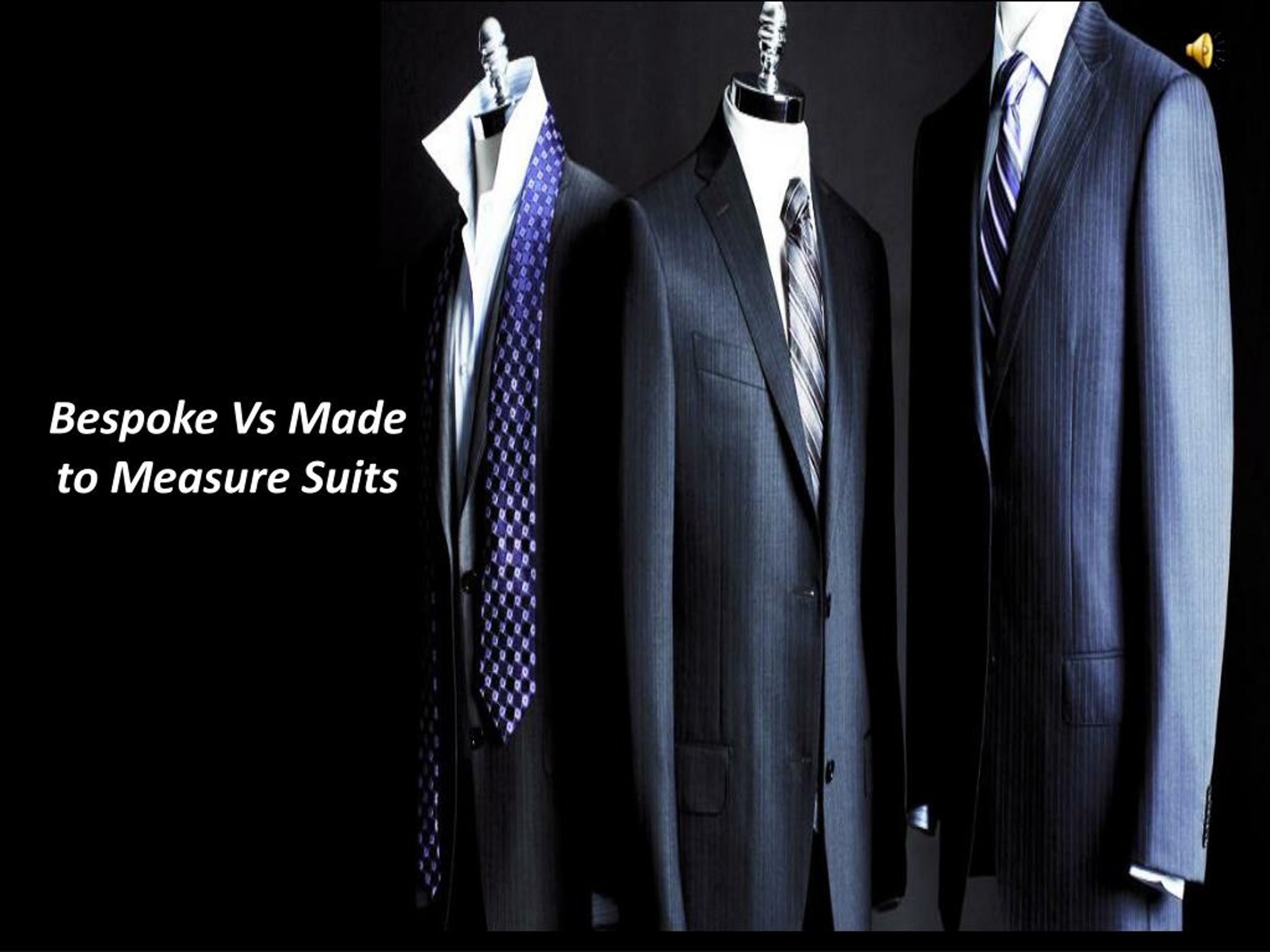 PPT Made To Measure Suits Vs Bespoke Suits PowerPoint Presentation