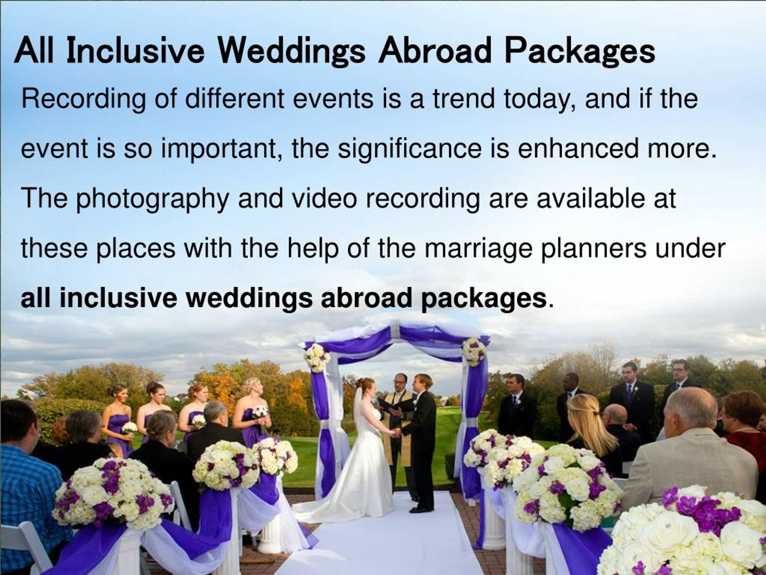 PPT weddings abroad on a budget PowerPoint Presentation, free