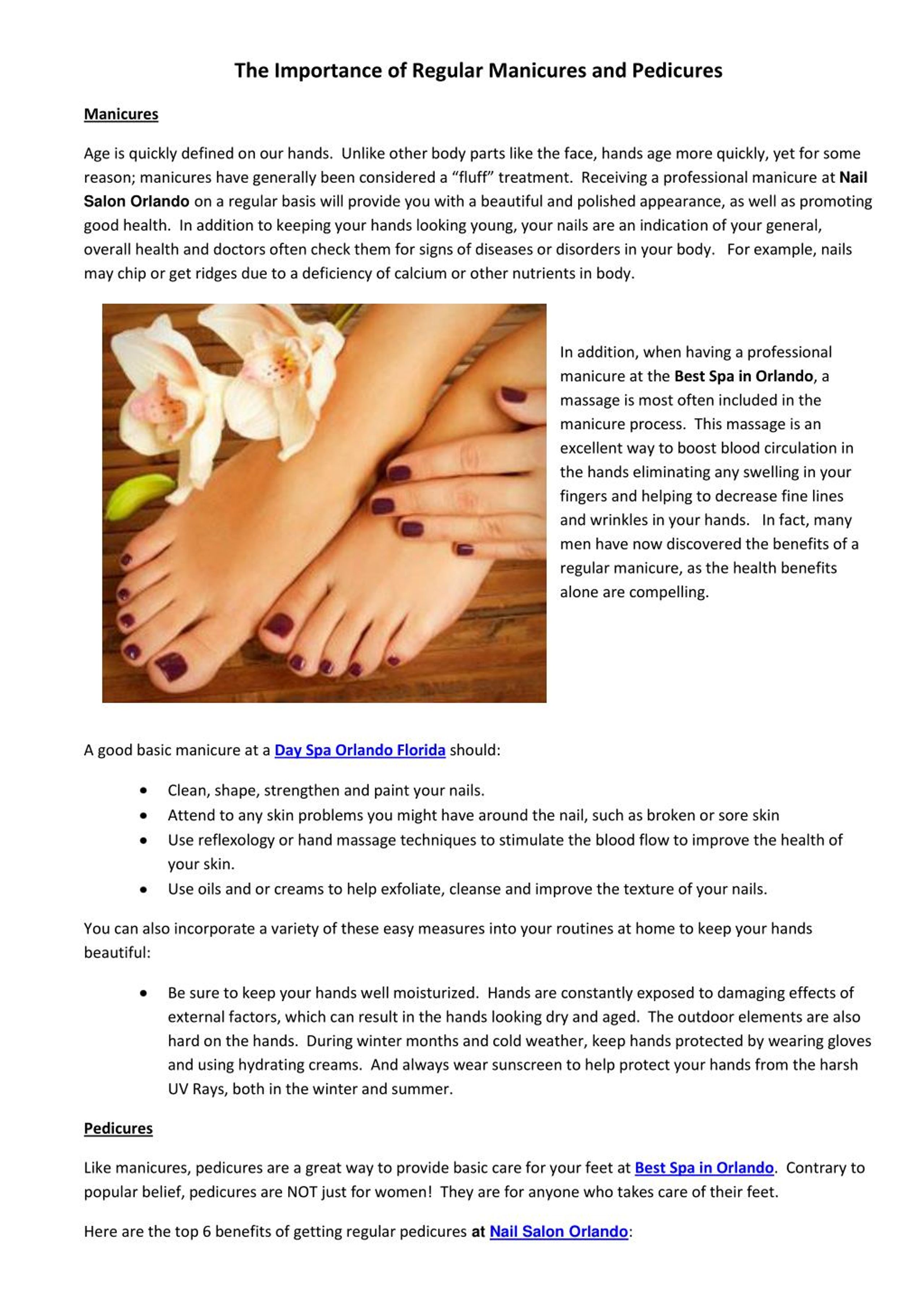 PPT The Importance of Regular Manicures and Pedicures PowerPoint
