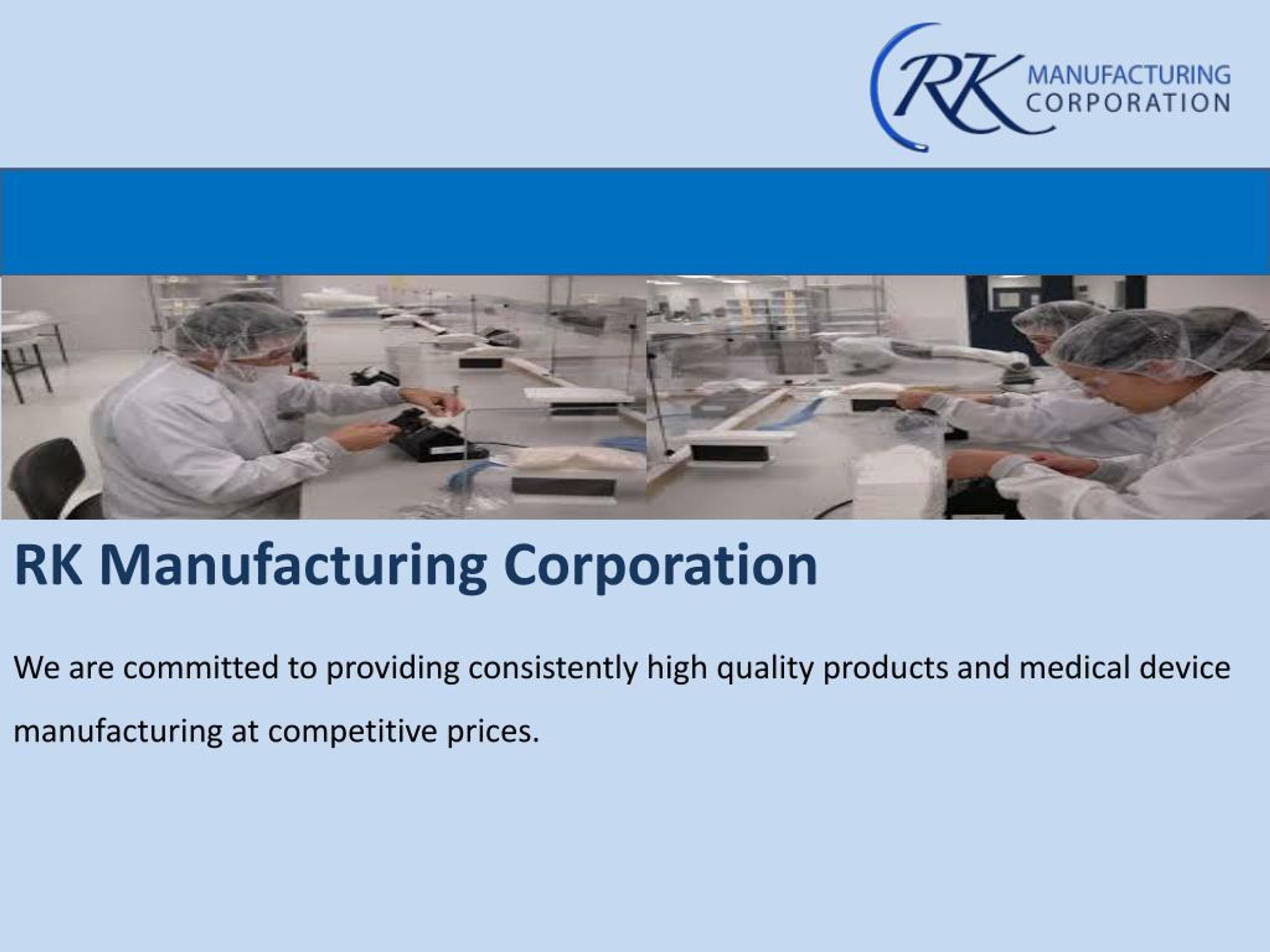 PPT Services of medical manufacturing companies PowerPoint Presentation ID7328737