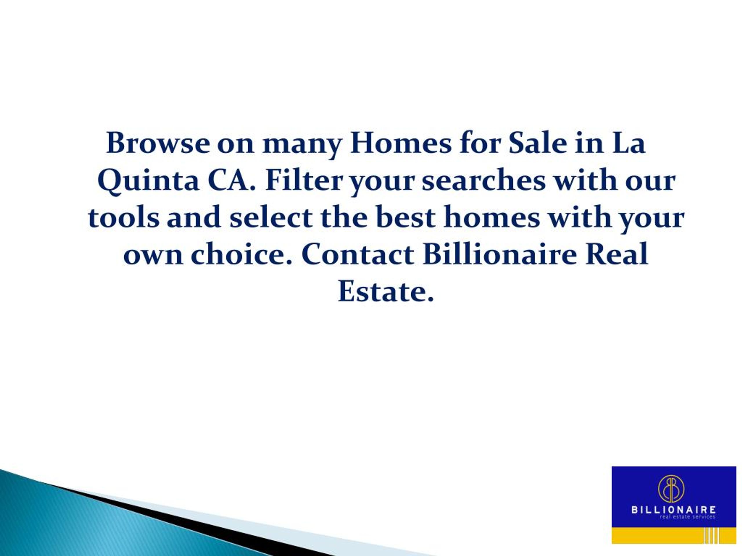 PPT La Quinta Real Estate Agents PowerPoint Presentation, free