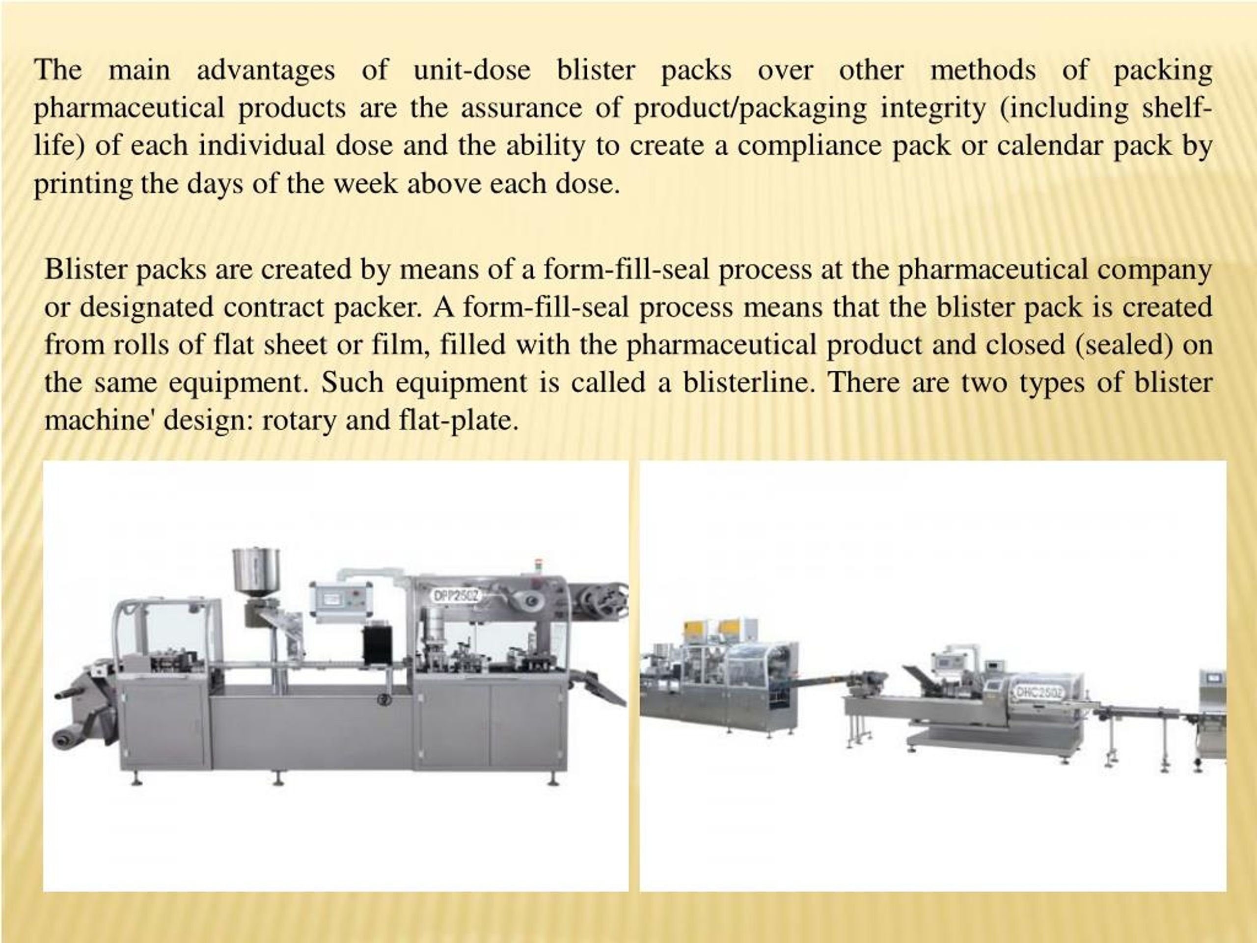 PPT Blister Packing Machines And Their Use In The Pharma Industry