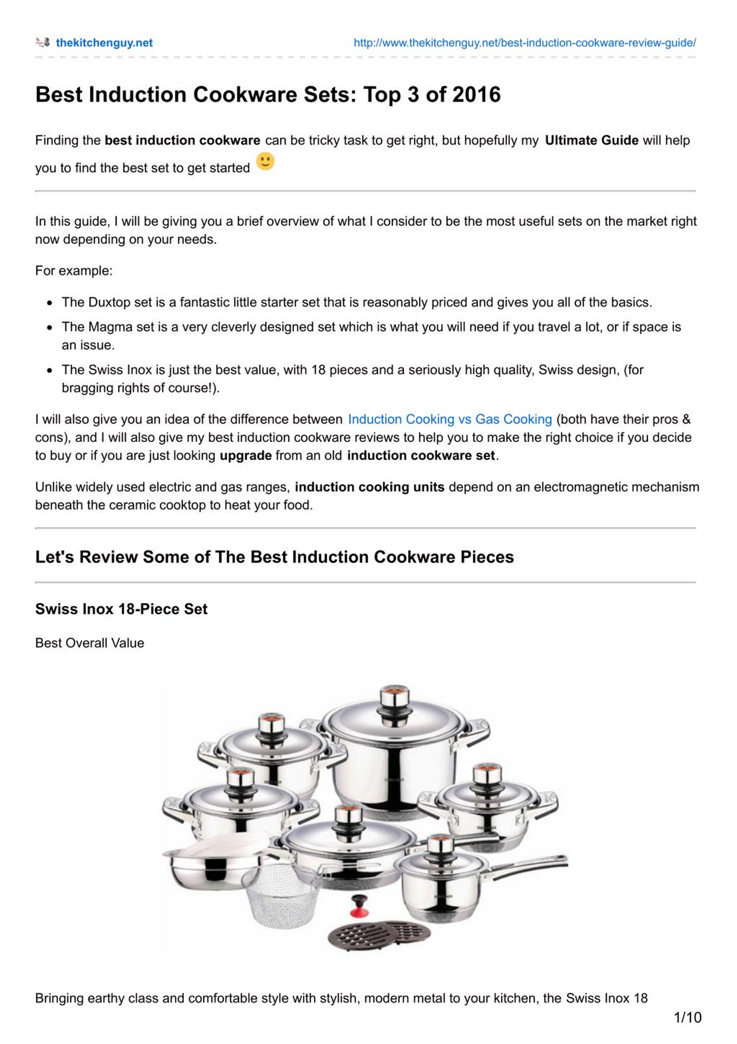 PPT Best Induction Cookware Sets Top 3 of 2016 PowerPoint