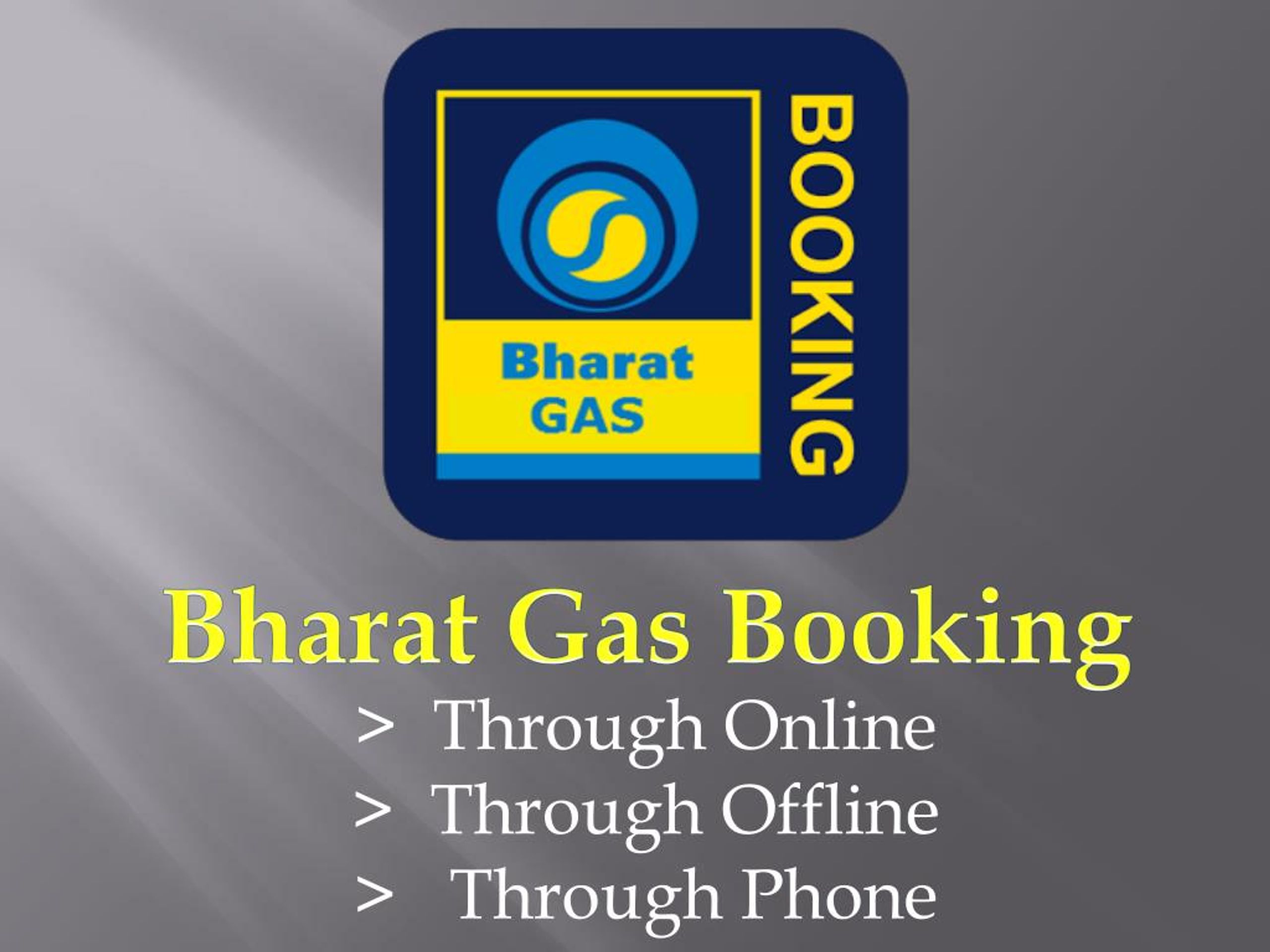 PPT Bharat Gas Booking PowerPoint Presentation, free download ID