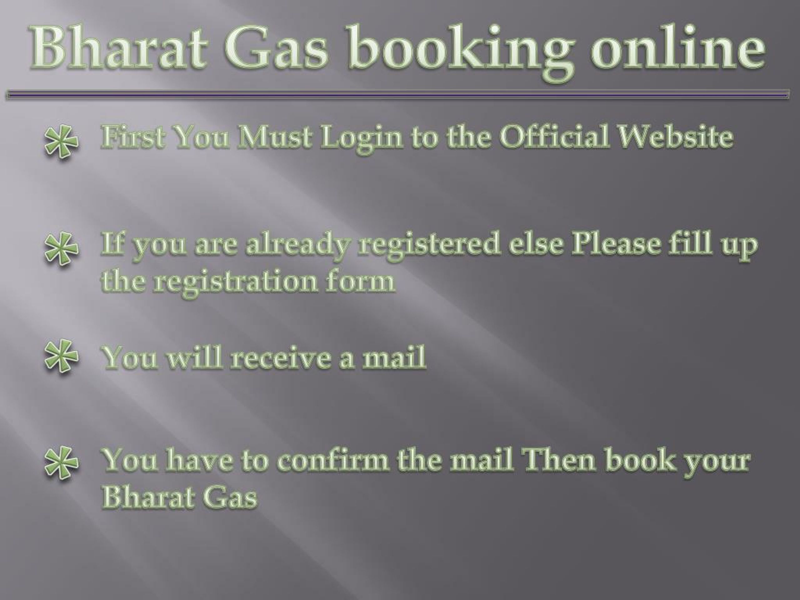 PPT Bharat Gas Booking PowerPoint Presentation, free download ID
