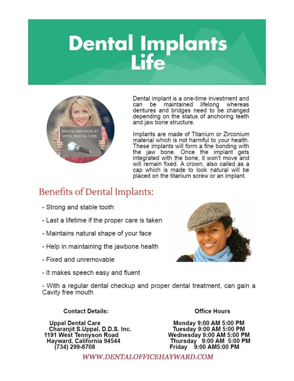 PPT Dental Implant in Hayward by Implant Dentist Dr. Uppal PowerPoint