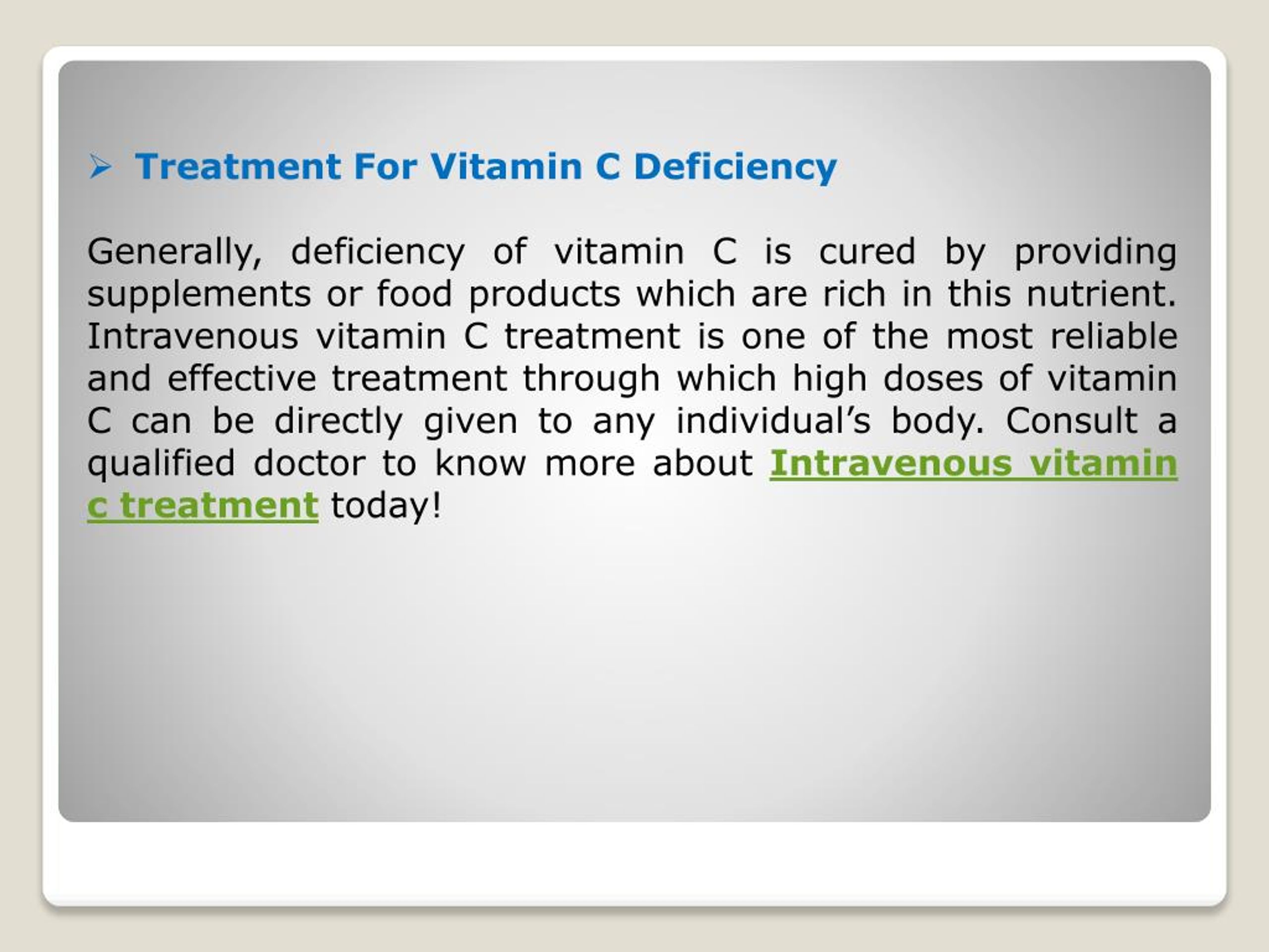PPT Vitamin C Deficiency & Symptoms PowerPoint Presentation, free