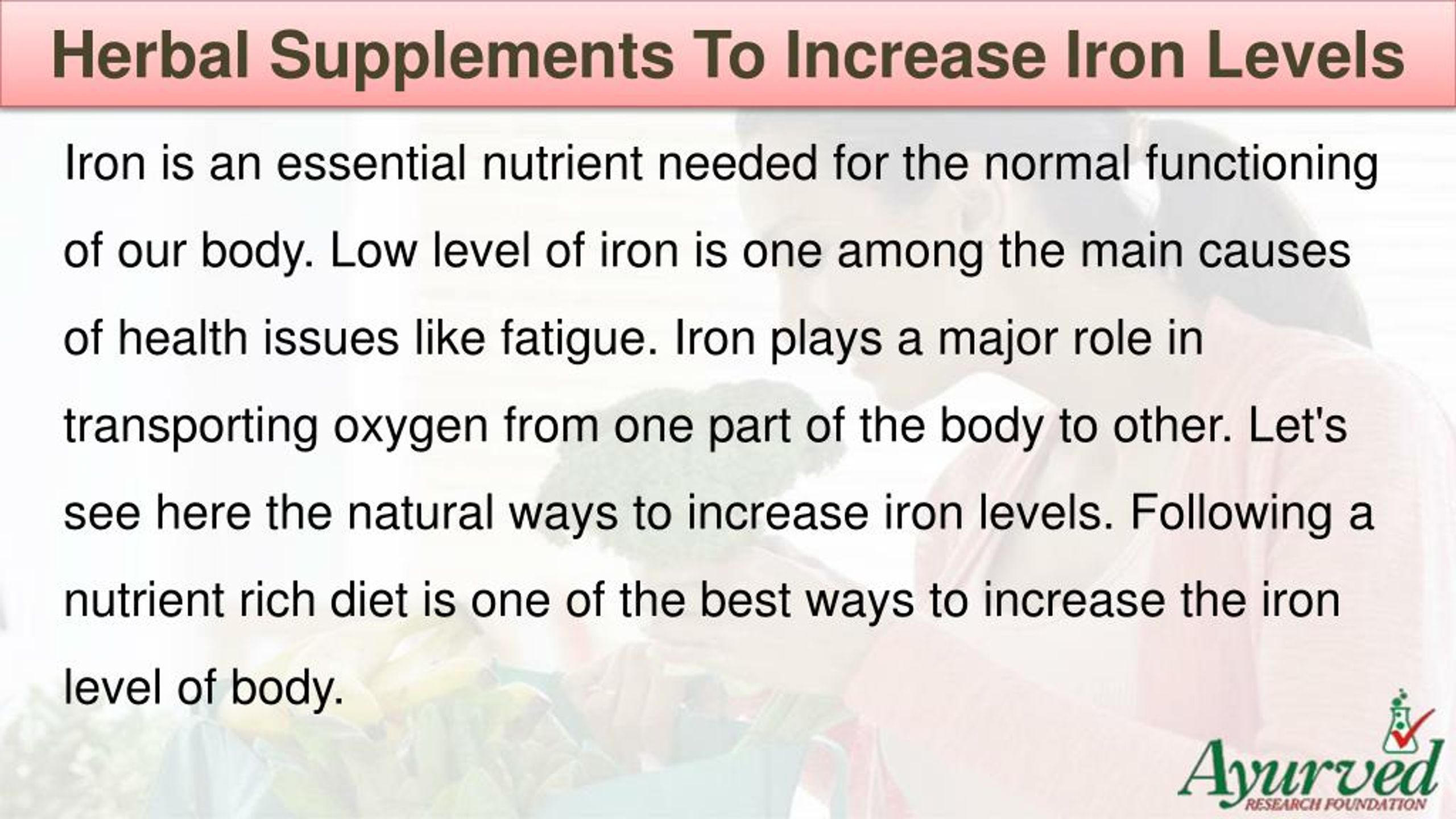 PPT Herbal Supplements To Increase Iron Levels In Body In A Cost